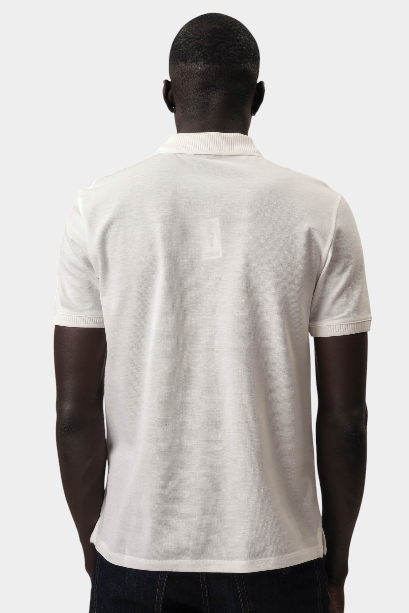 EM000850_AF1 Поло Emporio Armani Белый