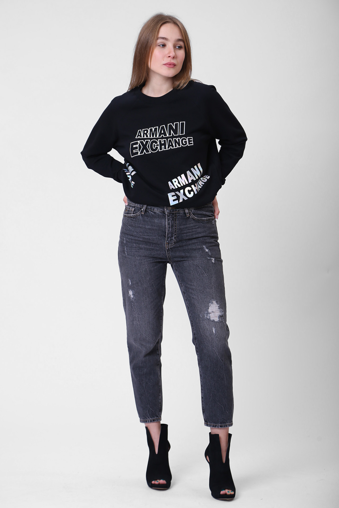 3RYJ16_Y1NBZ брюки джинсовые armani exchange 