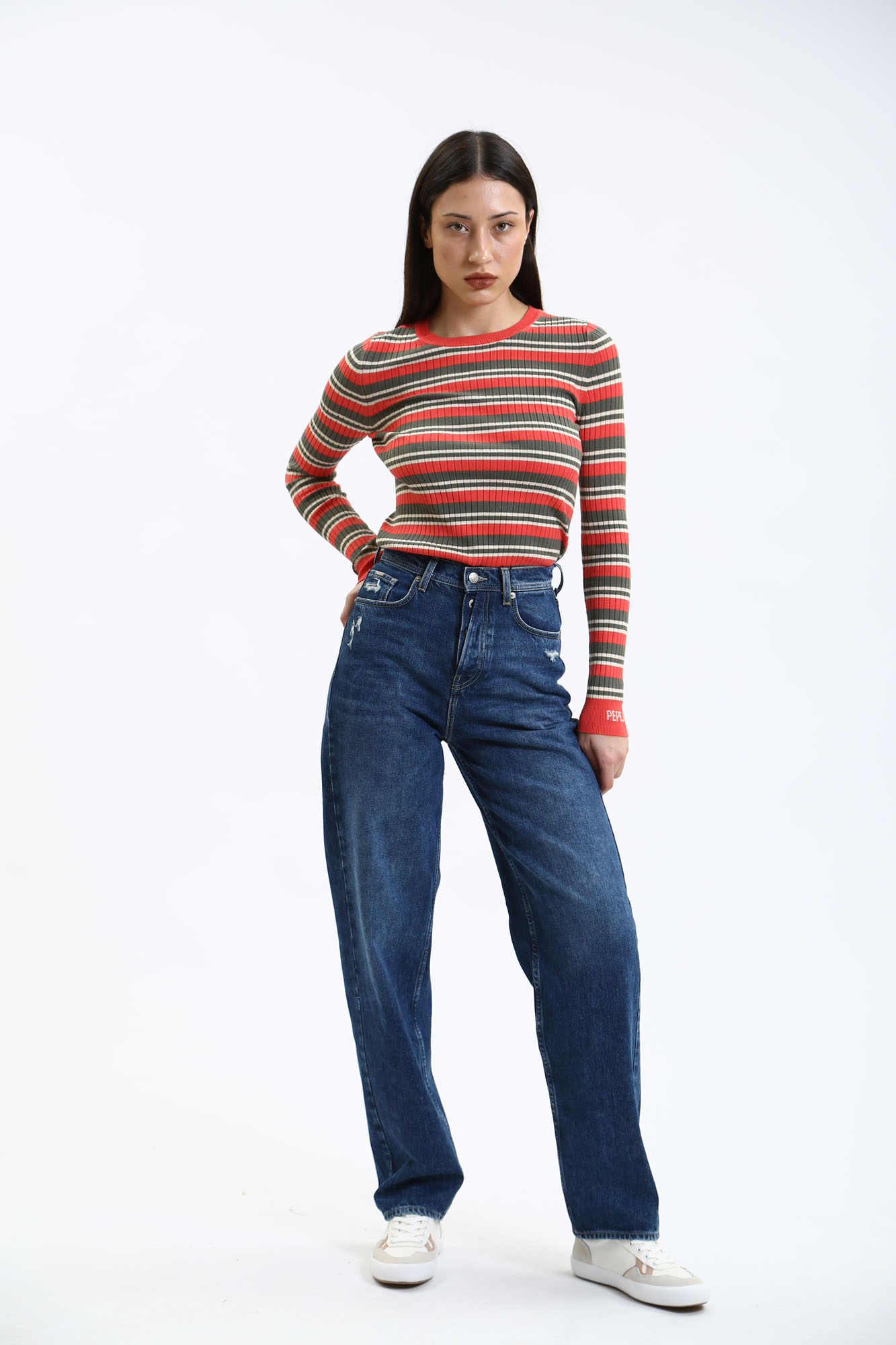 PL204700 джинсы barrel jeans uhw  pepe jeans 