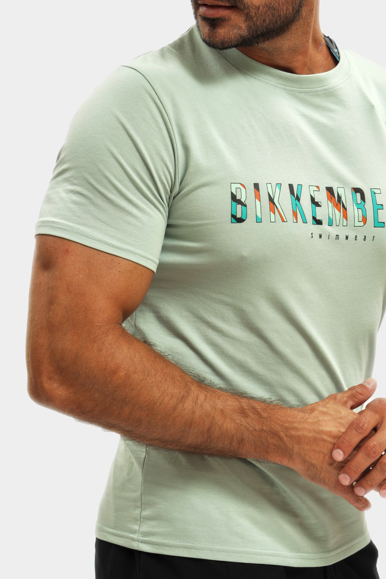 BKK25MTS04 Футболка Bikkembergs Зеленый