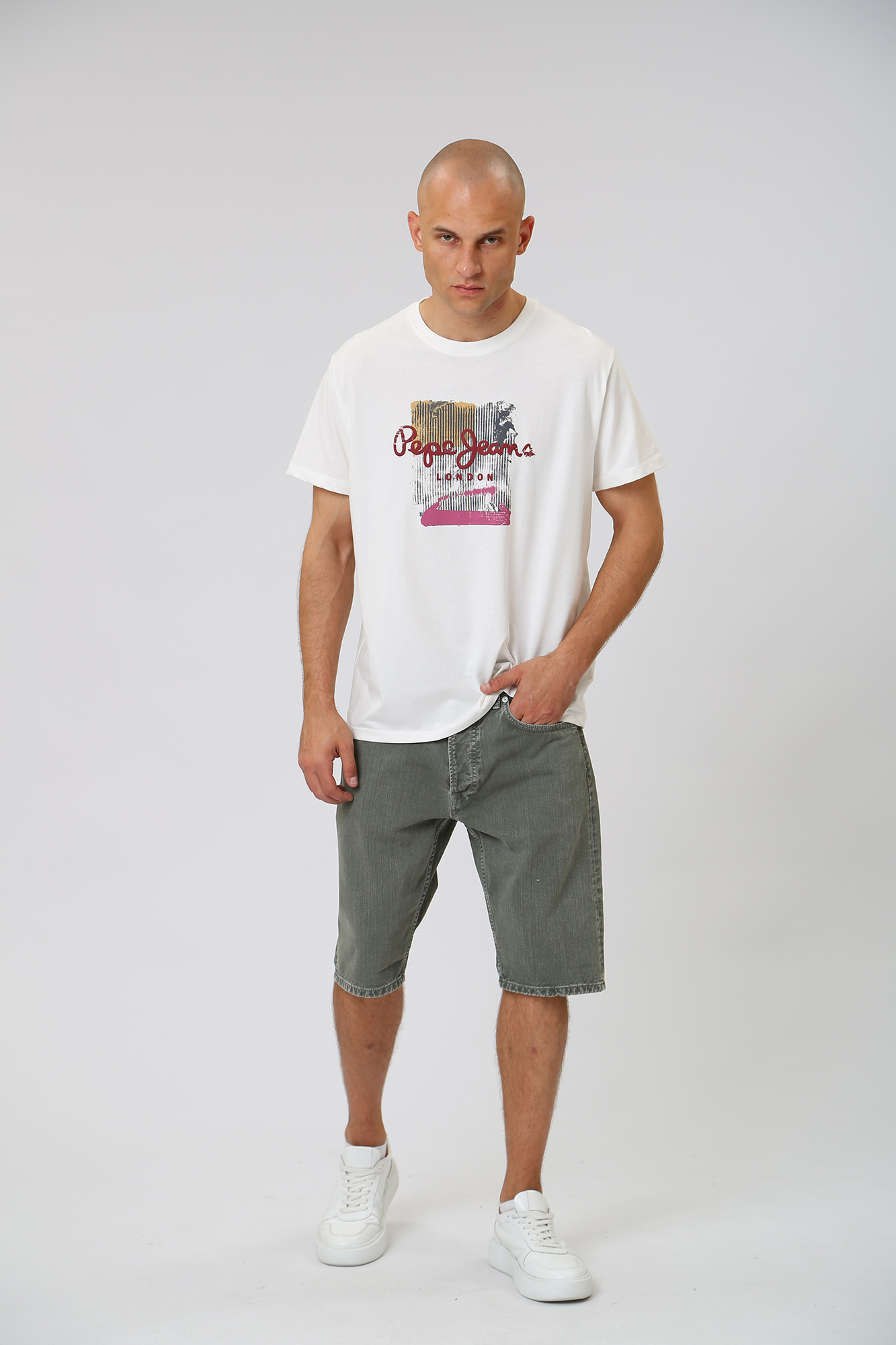 PM801014 Шорты джинсовые Pepe Jeans Серый