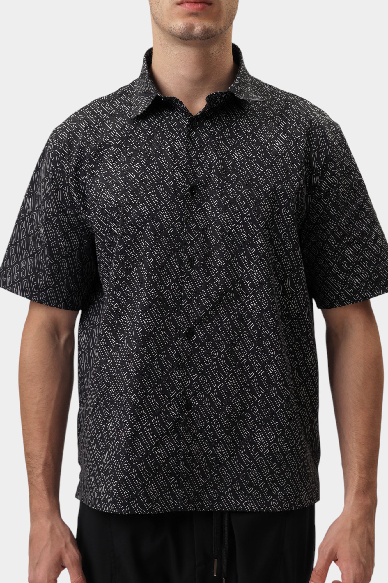 BMS0938 Рубашка Bikkembergs Черный