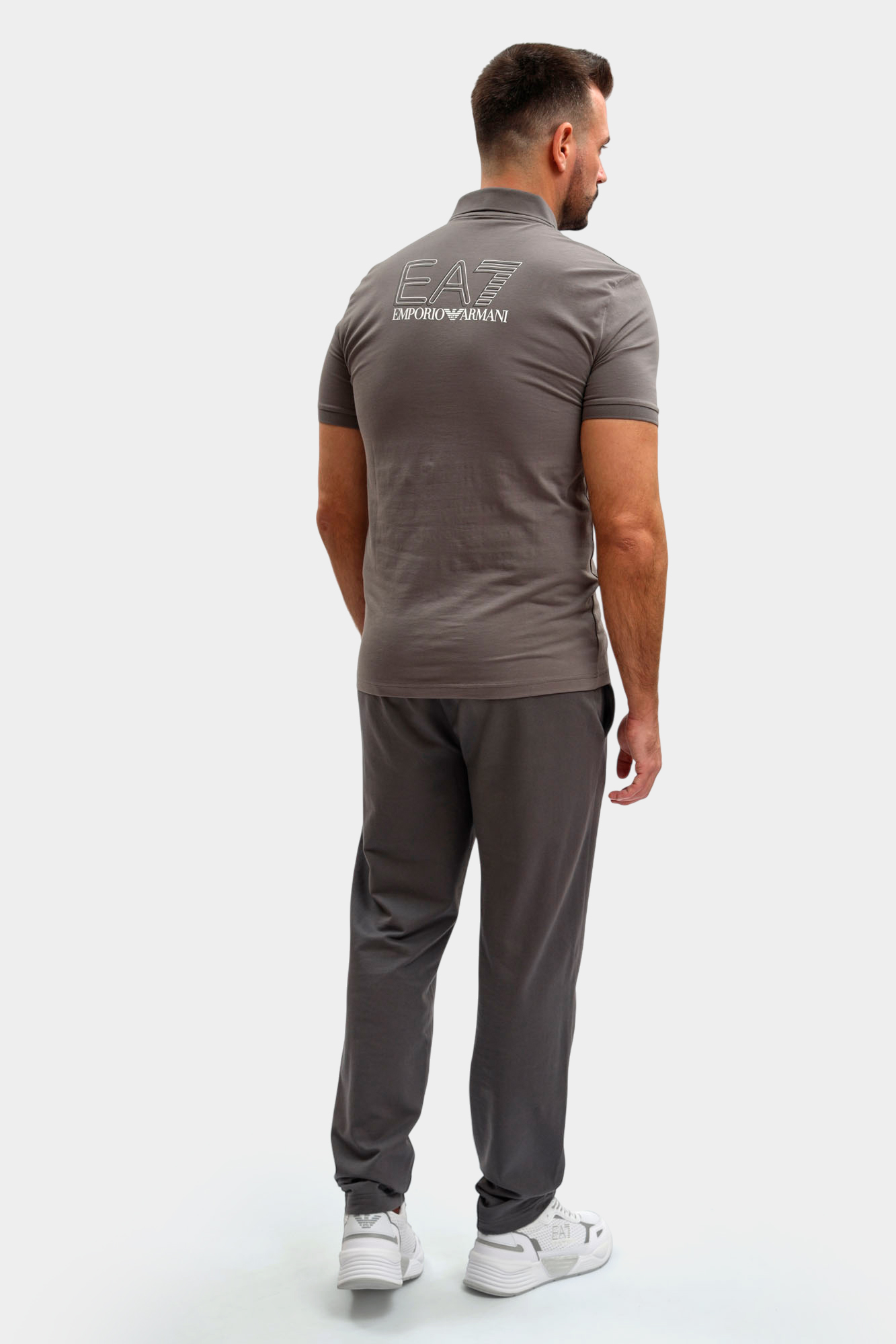 7M001311_AF10373 Поло EA7 Серый