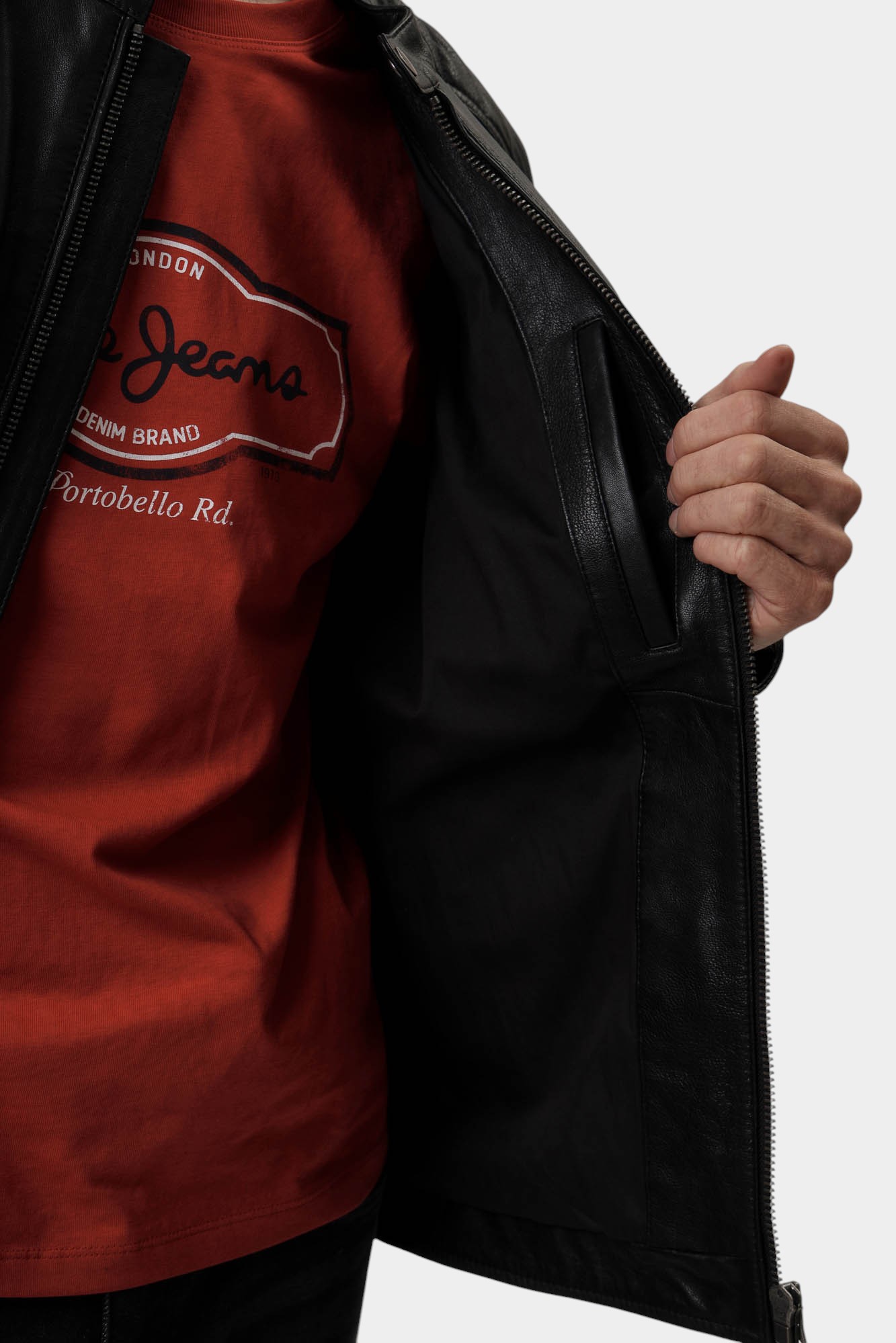 PM403106 Куртка кожаная Pepe Jeans Черный