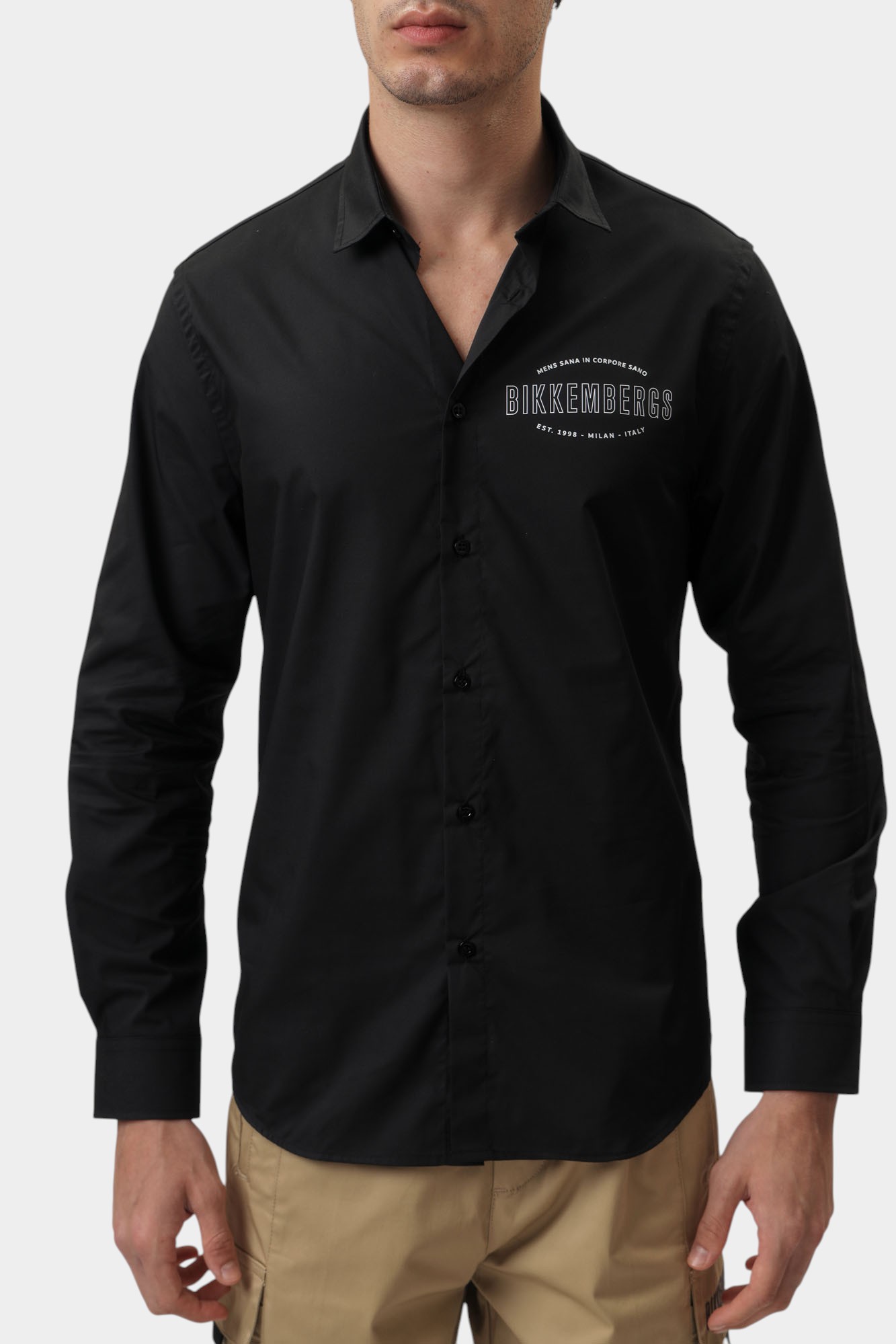 BMS0926 Рубашка Bikkembergs Черный