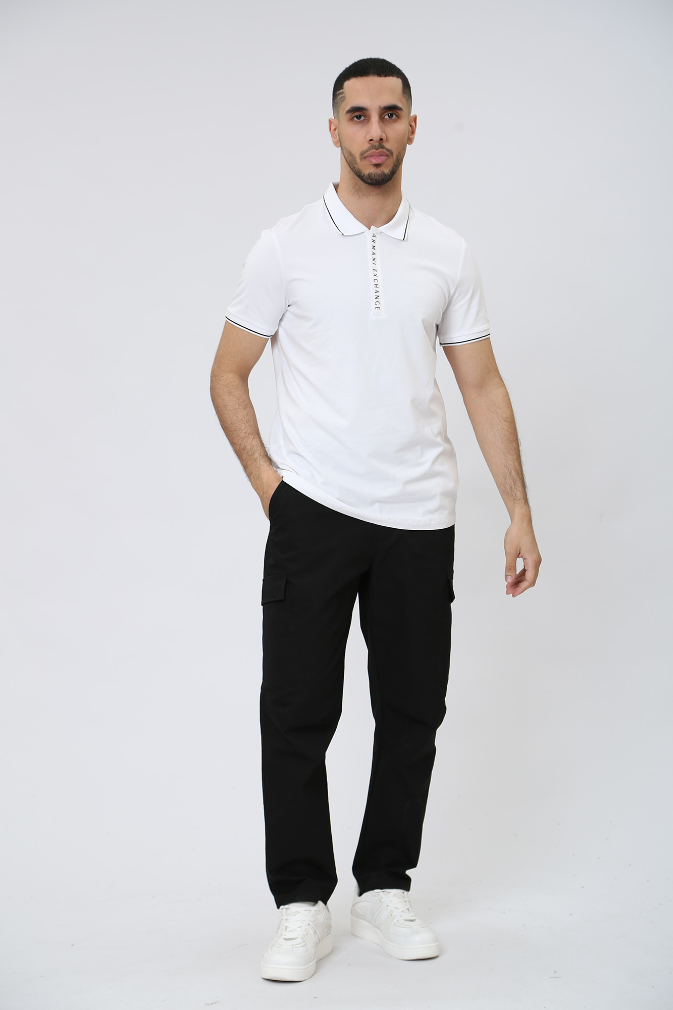 8NZF71_ZJH2Z Поло Armani Exchange Белый