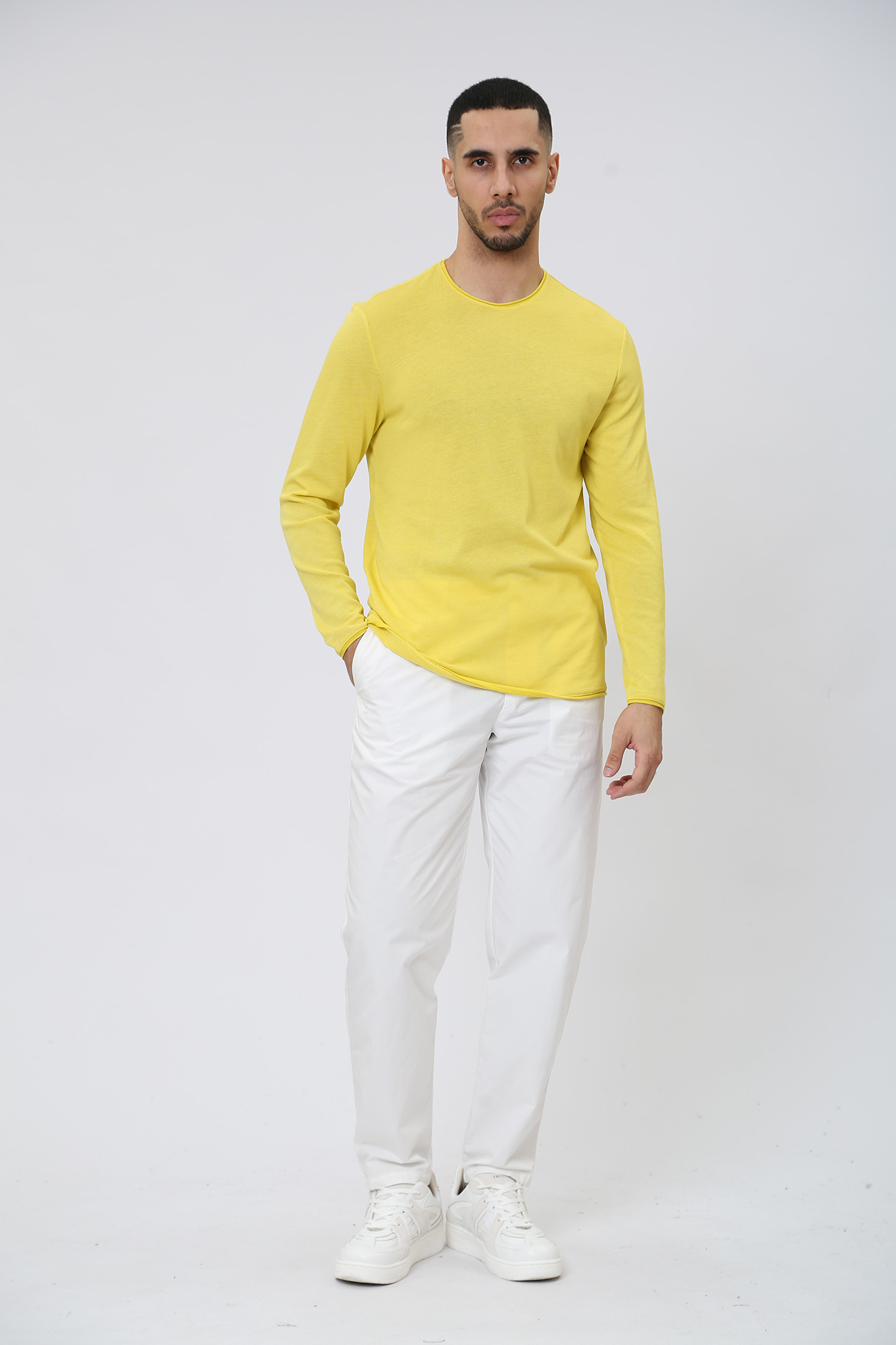 30018728_10008529 Футболка д/р Strellson Желтый