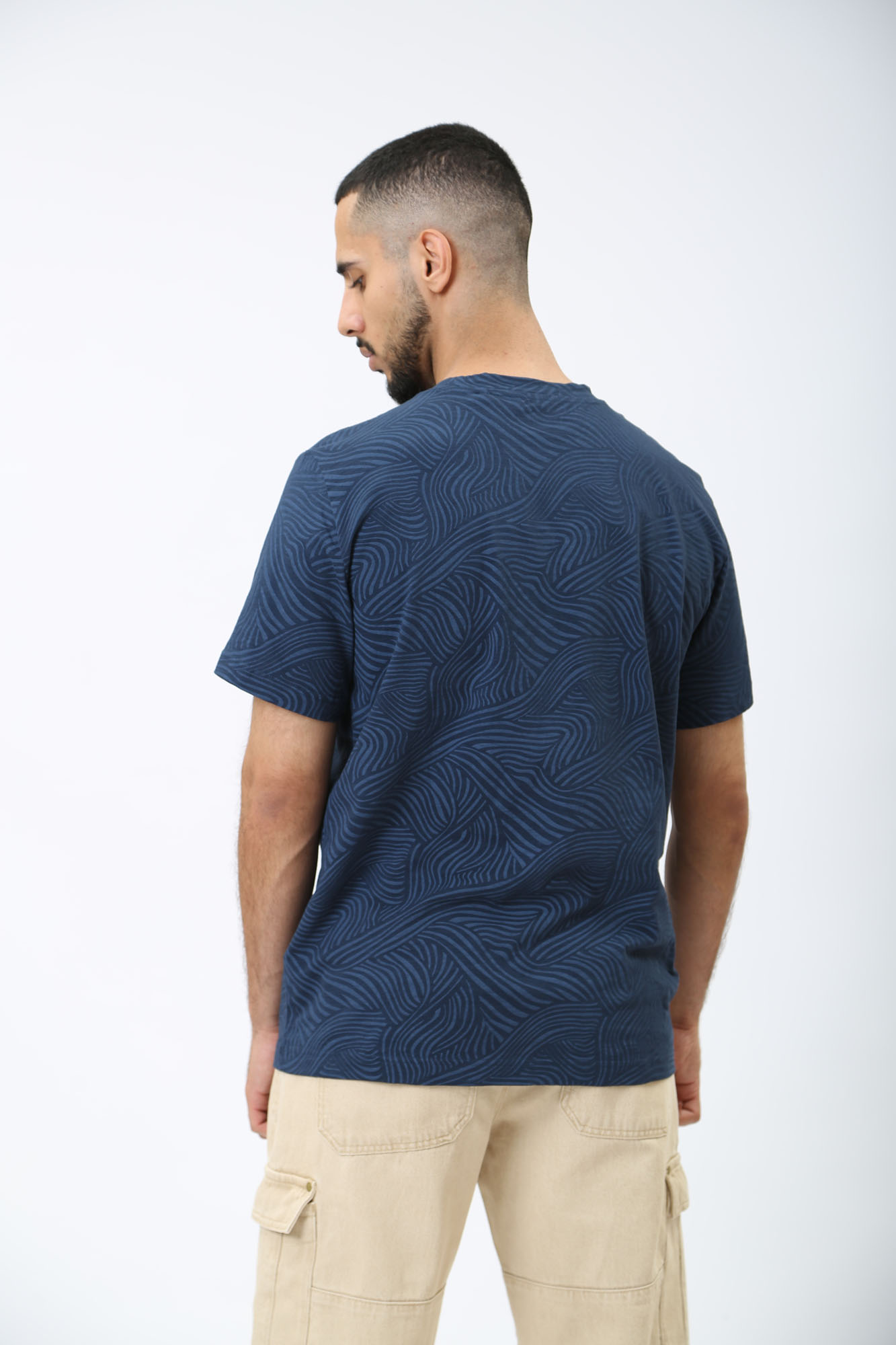 1014945 Футболка Mustang Синий