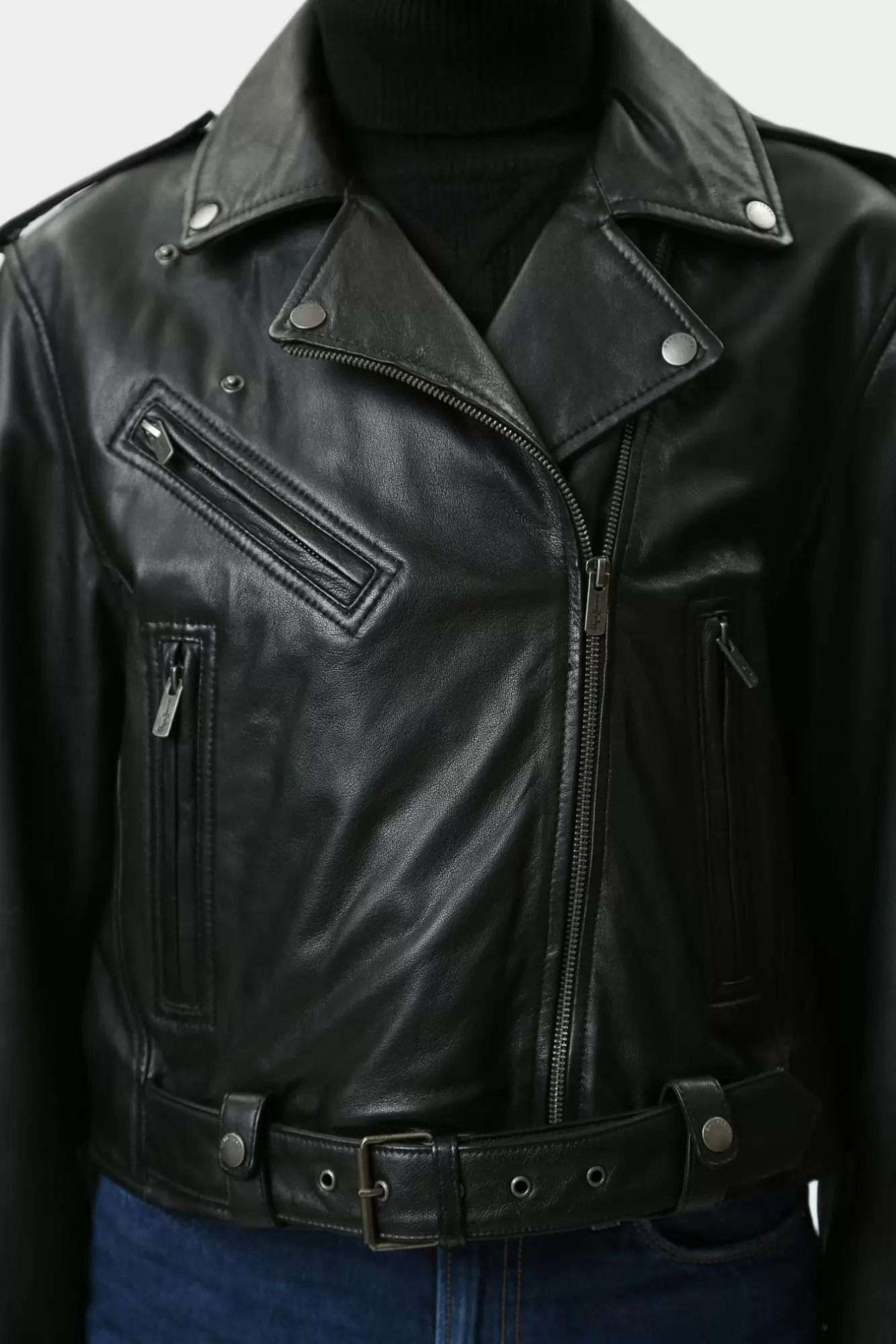 PL402494 куртка кожаная pepe jeans 