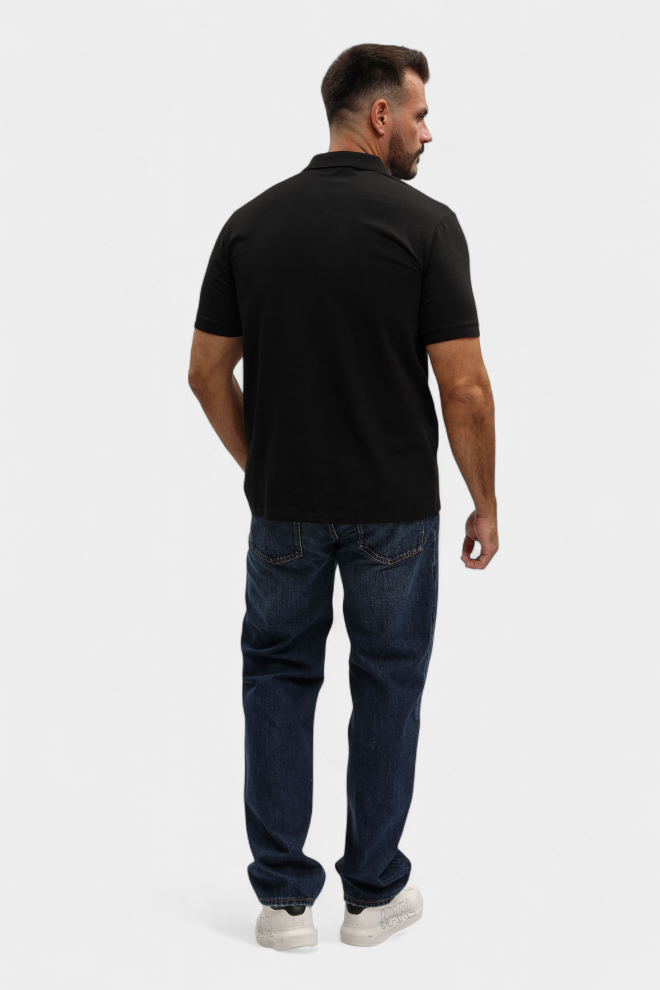 554235_745022 Поло с коротким рукавом Karl Lagerfeld Черный