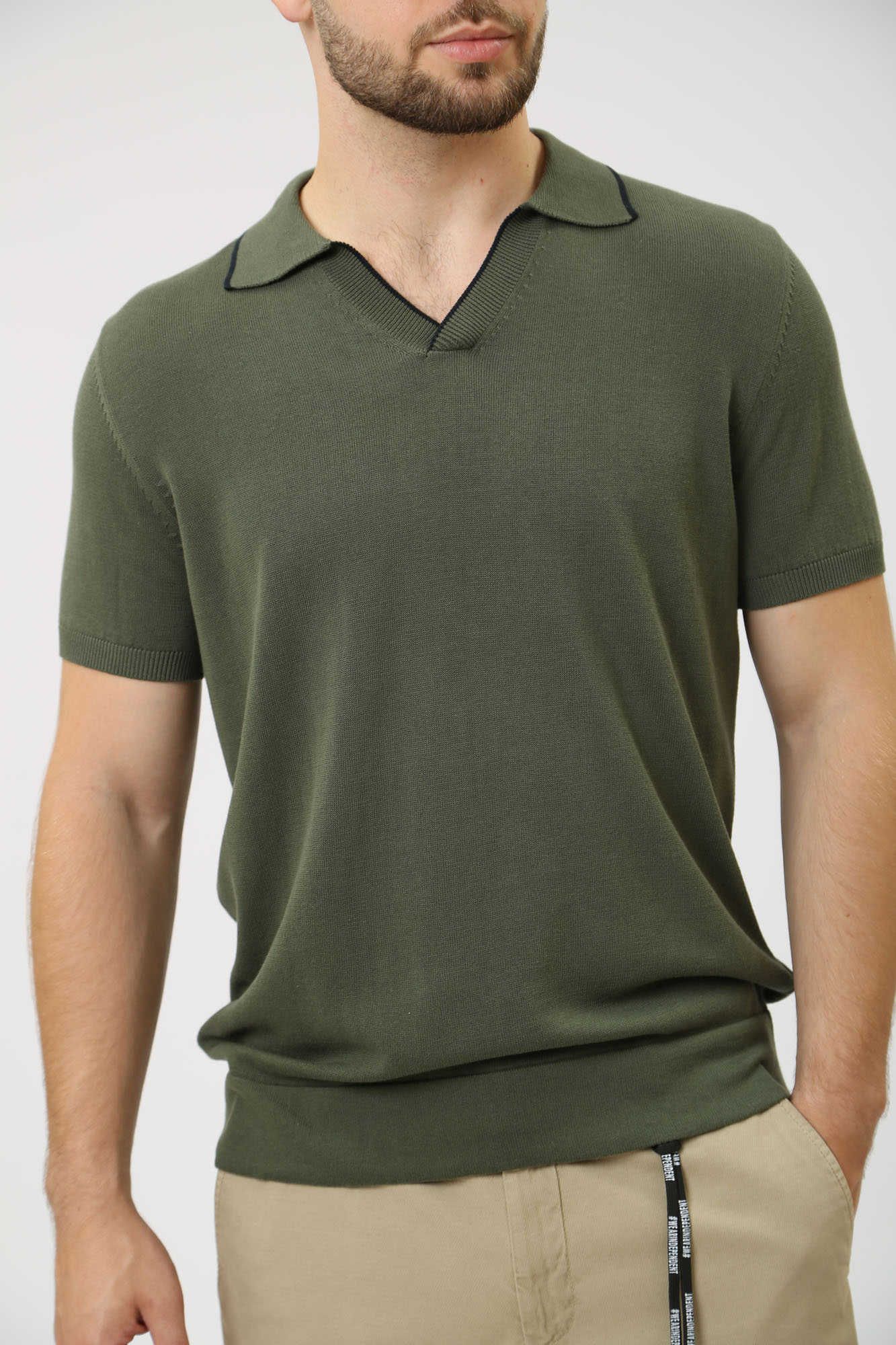 30036001_10015376 Поло Strellson Зеленый