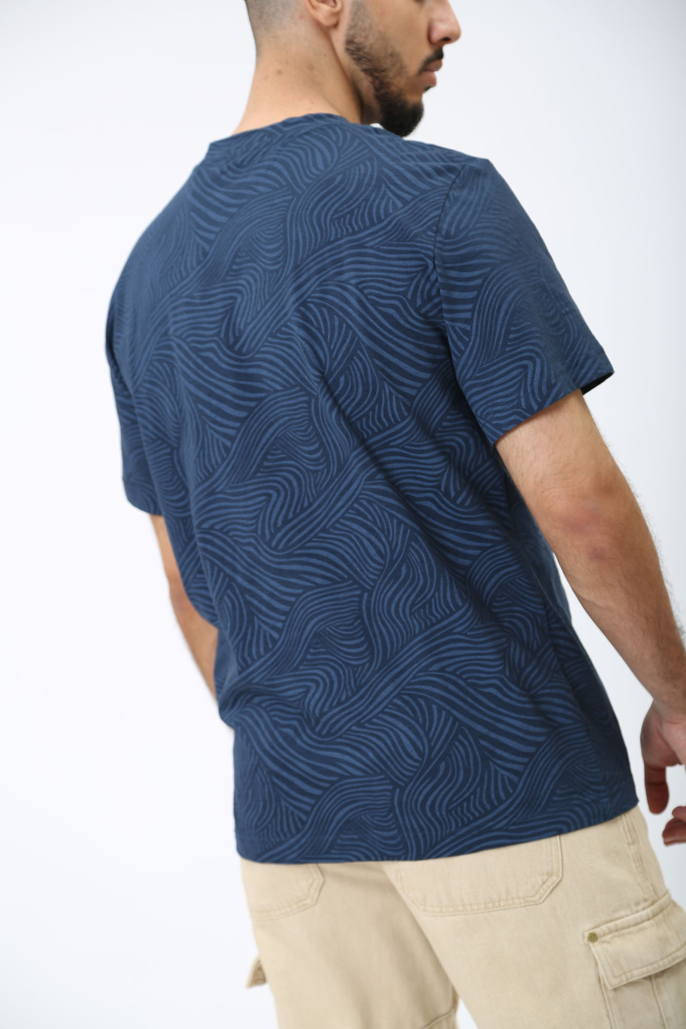 1014945 Футболка Mustang Синий