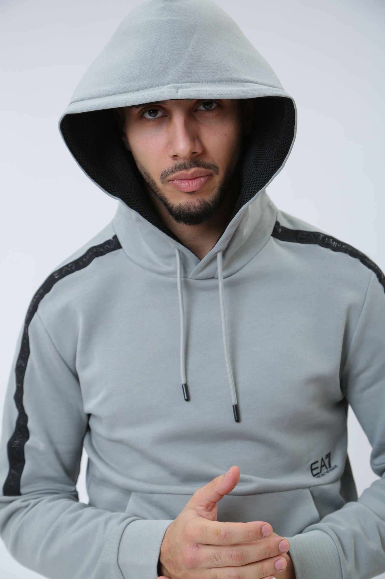 3DPM57_PJEQZ Худи EA7 Серый