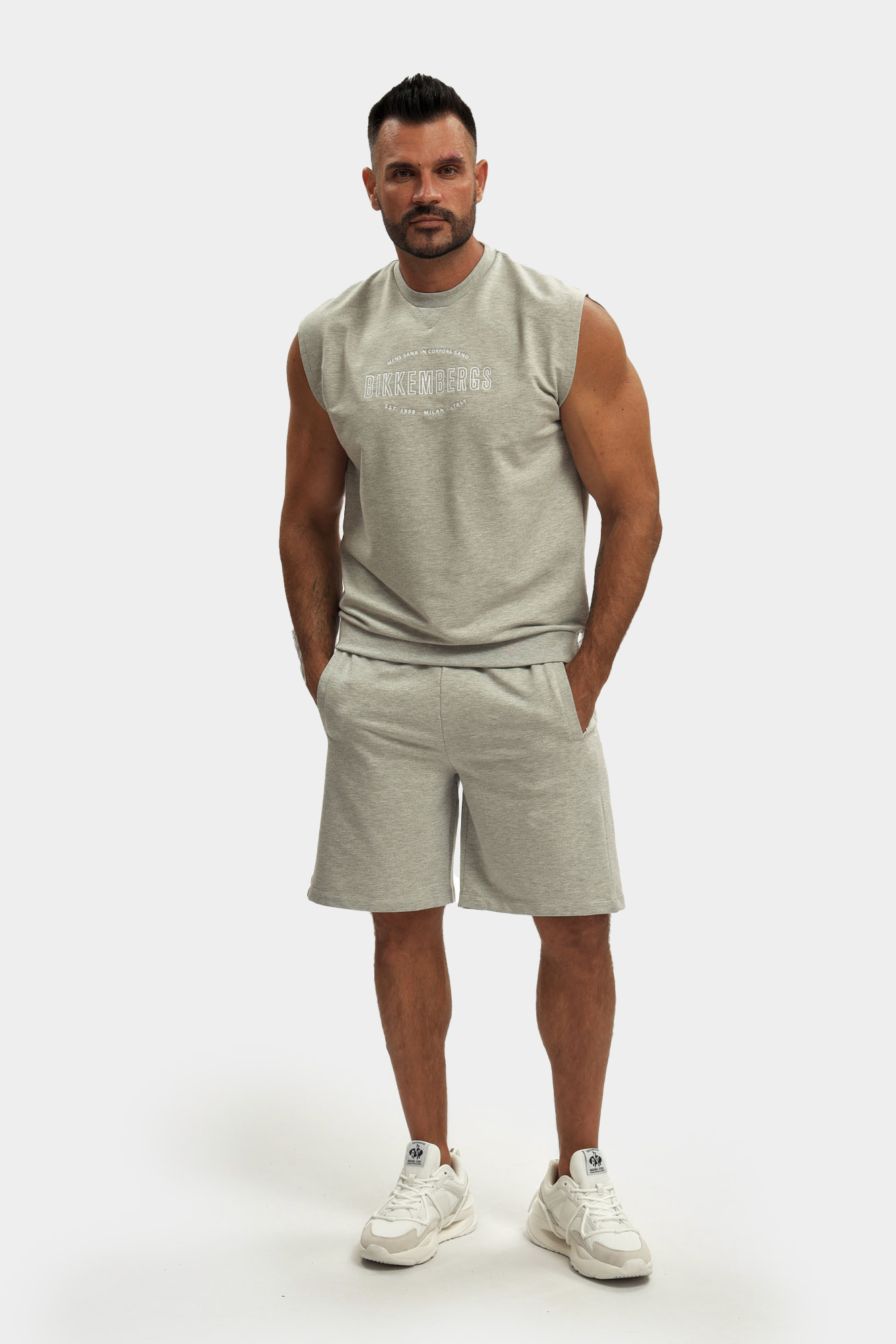 BMF0844 Толстовка Bikkembergs Серый