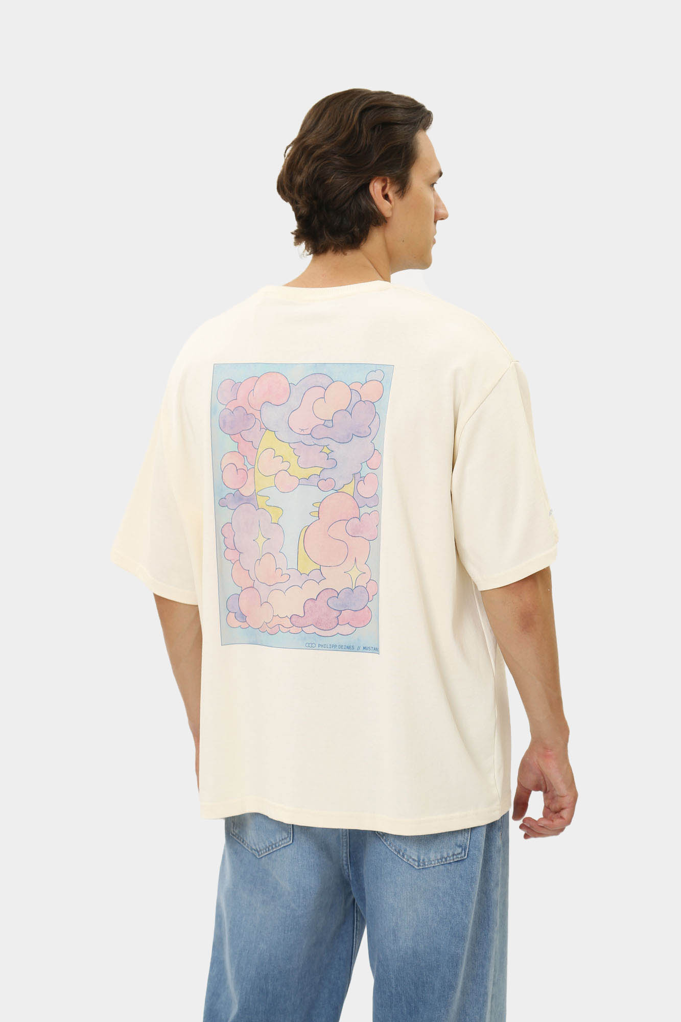 1014956 Футболка Mustang Молочный