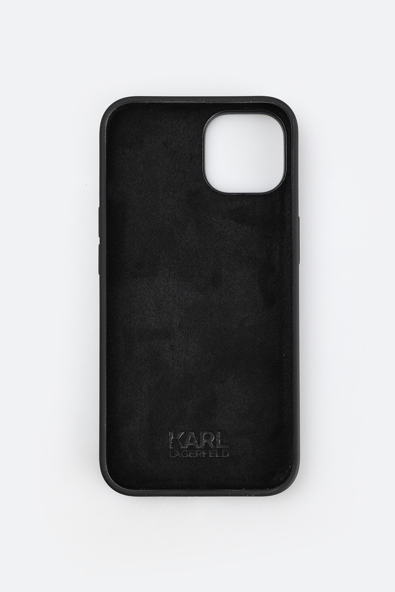 Чехол Lagerfeld IPhone14 Liquid Silicone Big KL lo Чехол iPhone14 Karl Lagerfeld Черный