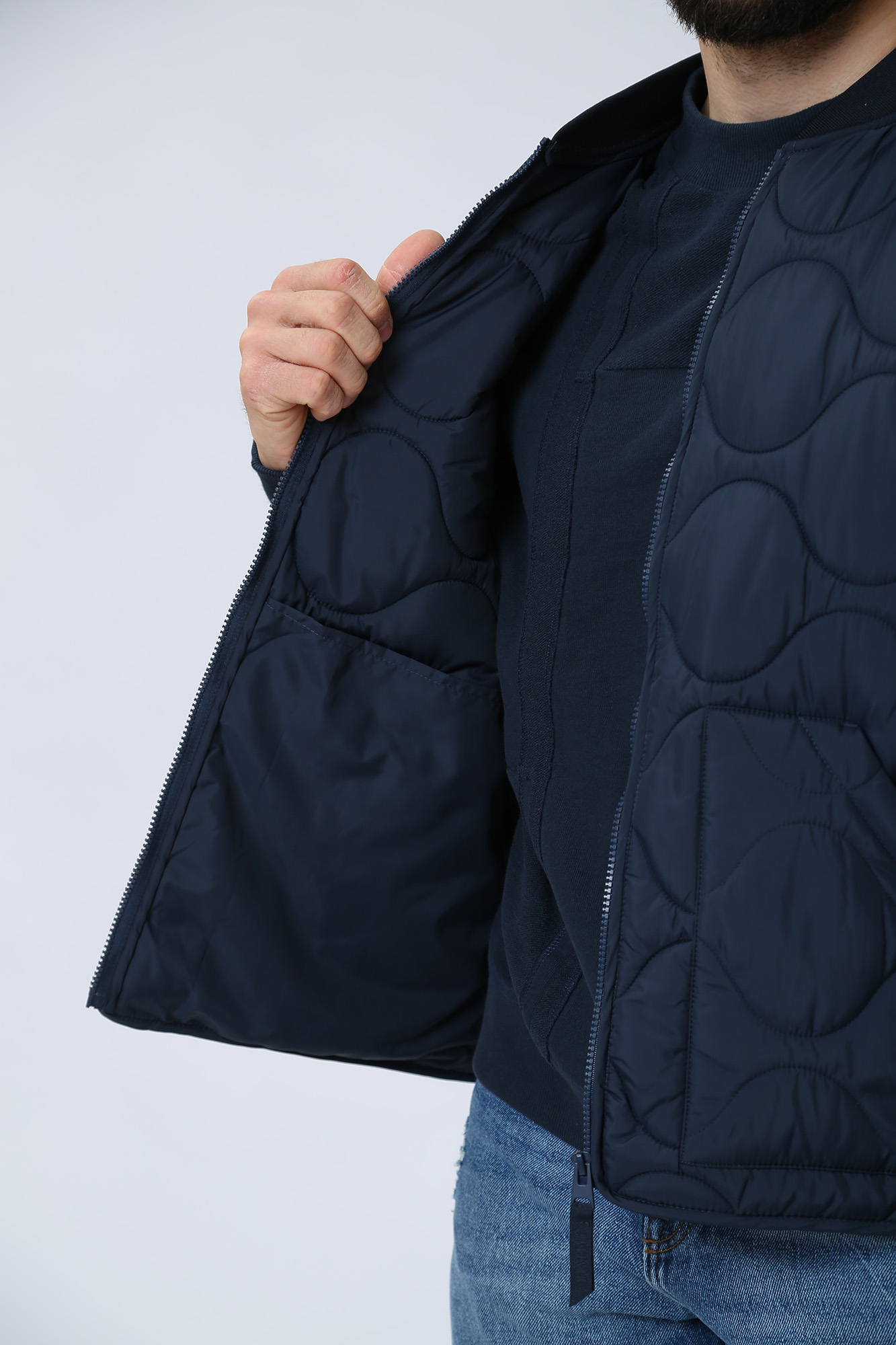 1013494 Жилет утепленный Mustang Синий