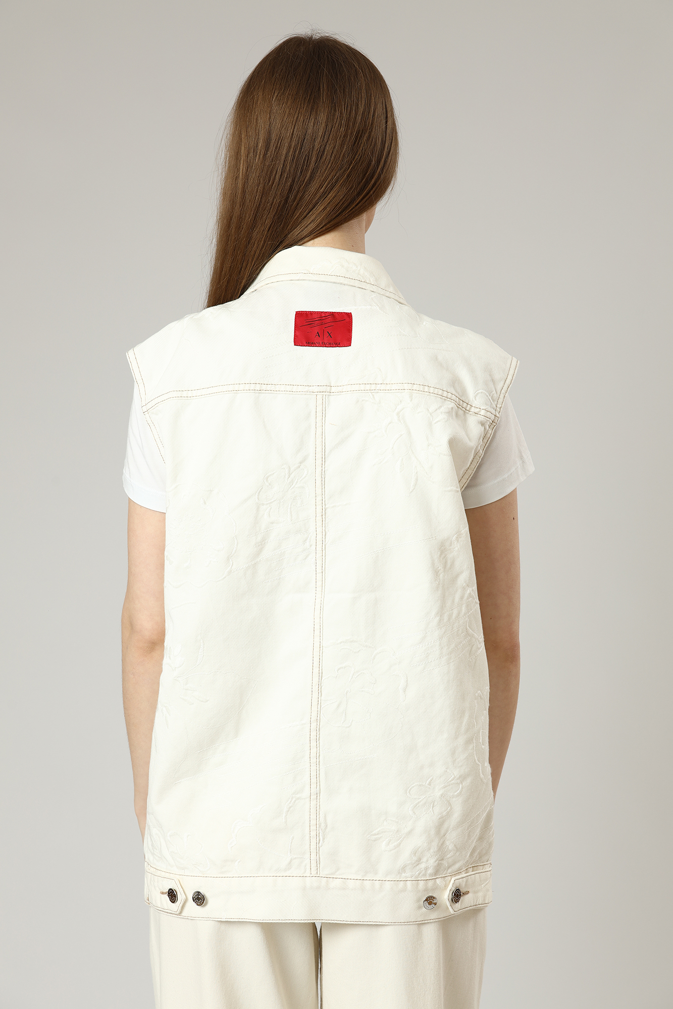 3LYQ37_Y1EKZ жилет джинсовый armani exchange 