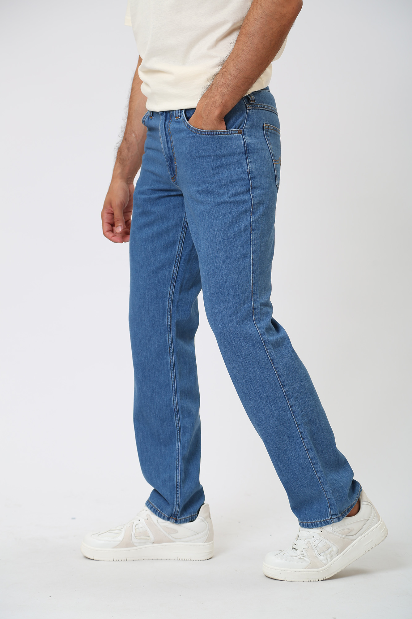 1013975-5000 Брюки джинсовые Mustang Синий