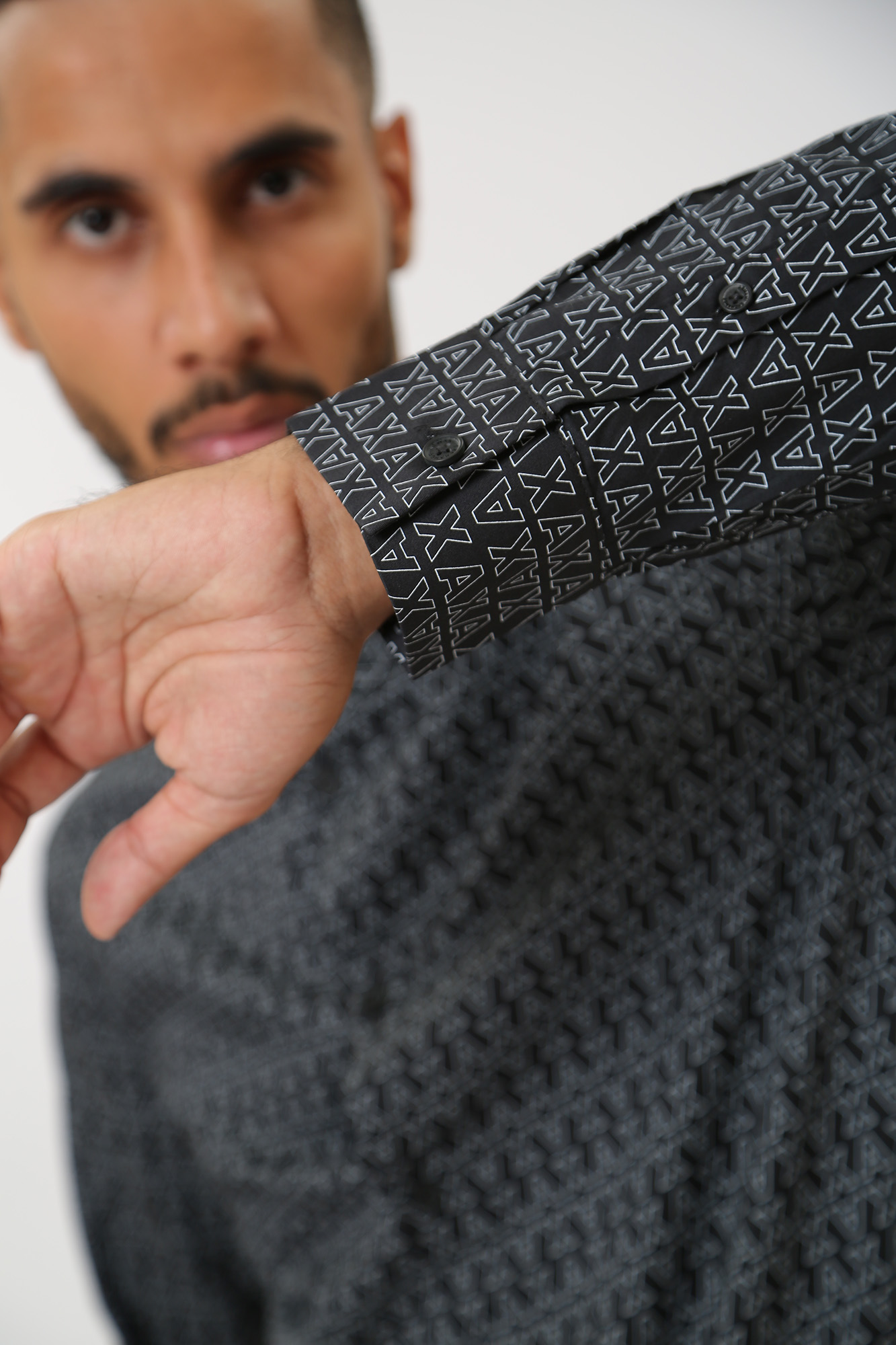 6RZC45_ZNZRZ Рубашка с длинным рукавом Armani Exchange Черный