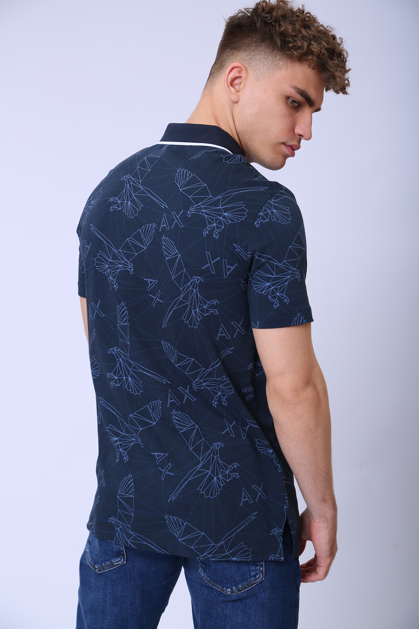 Поло Armani Exchange Синий