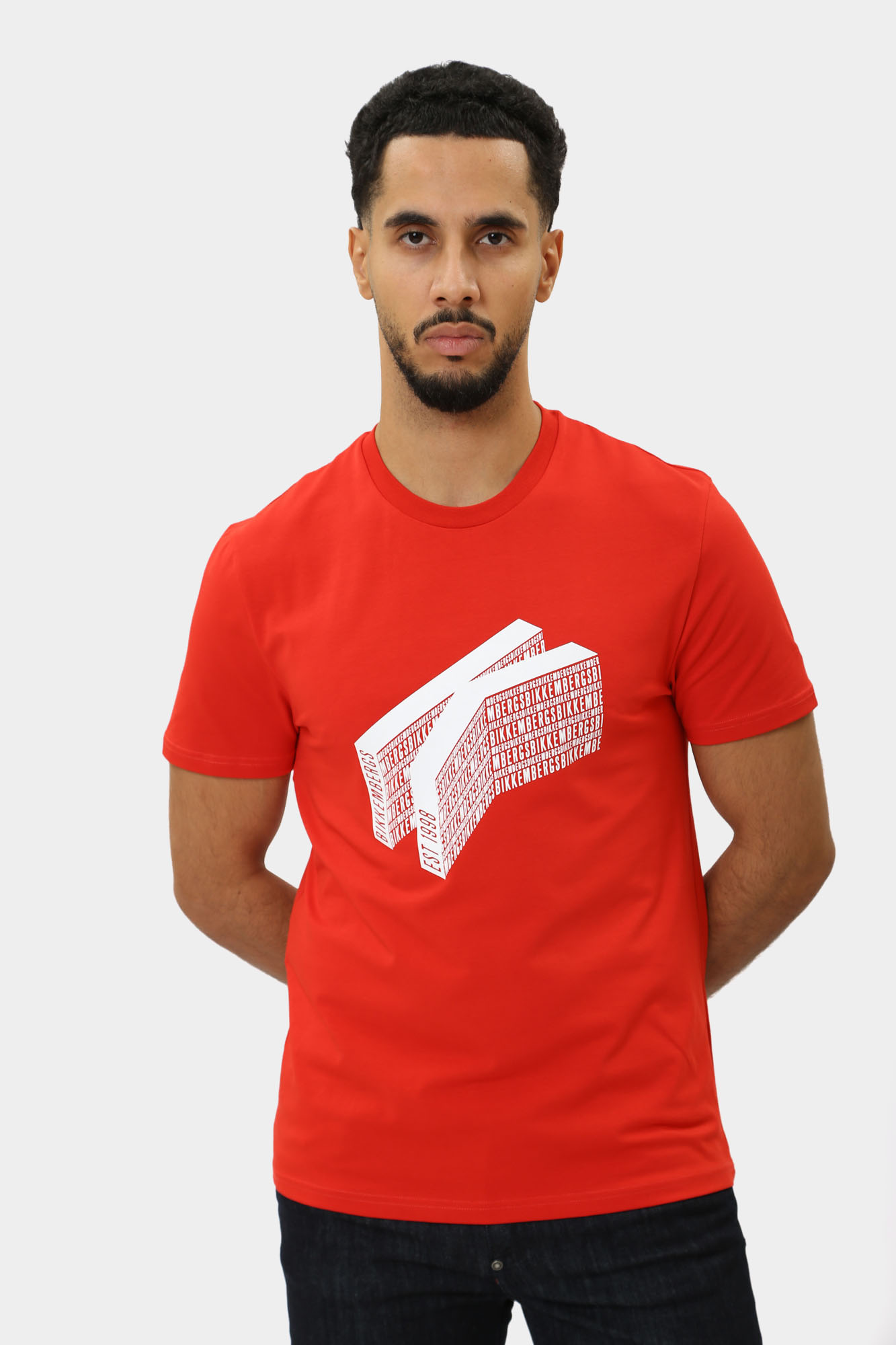 PBMT0248 Футболка Bikkembergs Красный