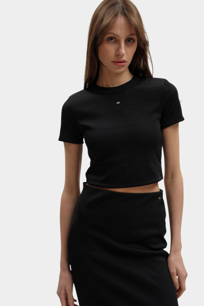 Джинсы-мом Armani Exchange Хлопок Серый