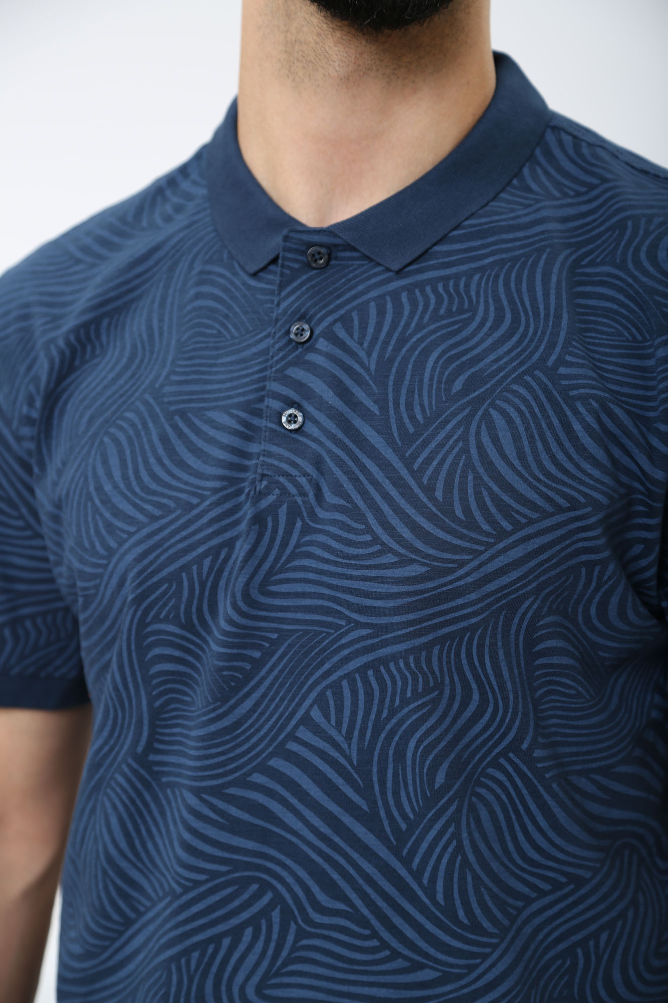 1014947 Поло Mustang Синий