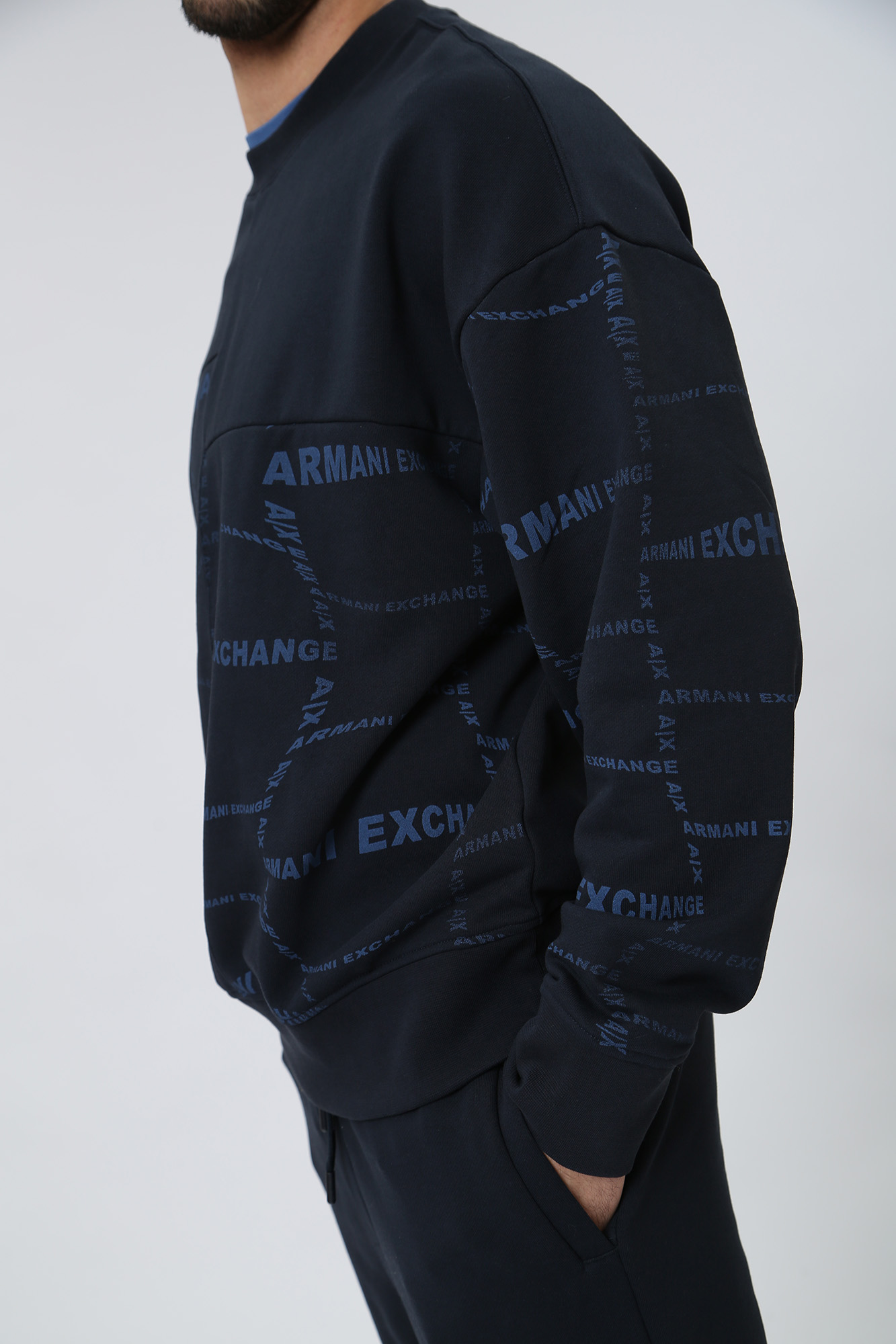 3RZMFA_ZJXAZ Свитшот Armani Exchange Синий