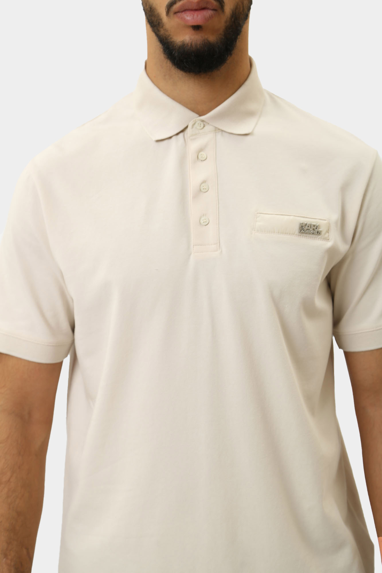 544221_745017 Поло Karl Lagerfeld Бежевый