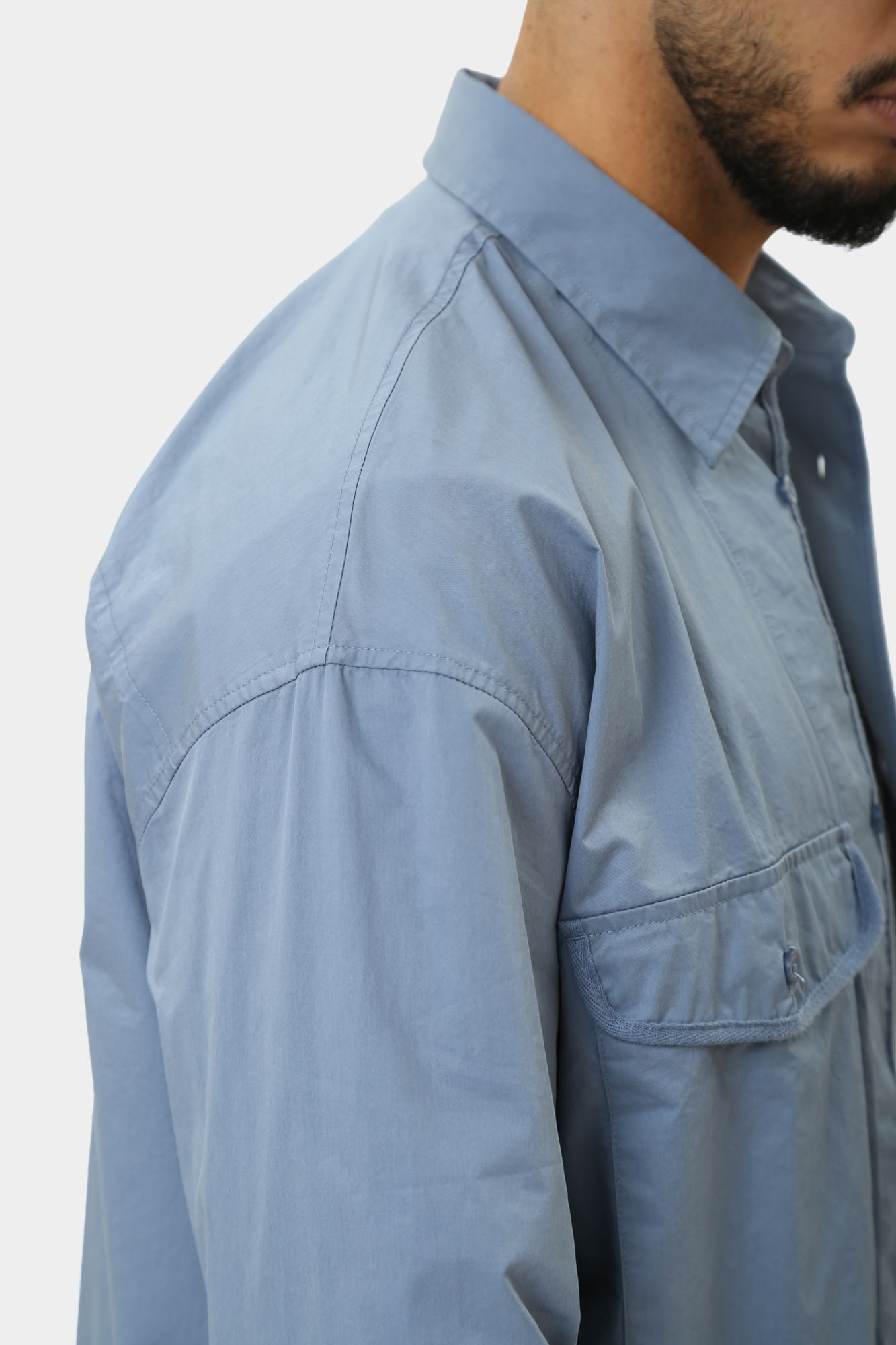 6DZCL7_ZN3CZ_15DU Рубашка с длинным рукавом Armani Exchange Голубой