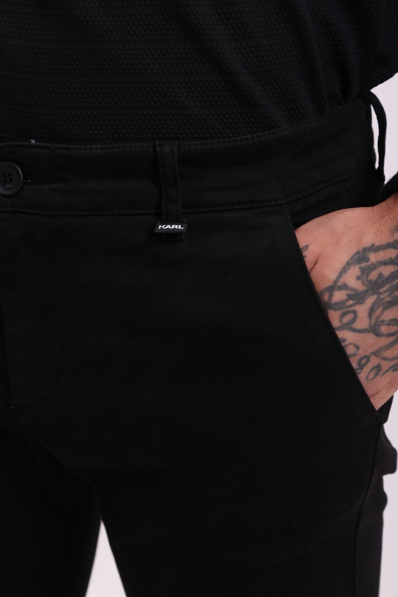 512820_255834 Брюки чиносы Karl Lagerfeld Черный