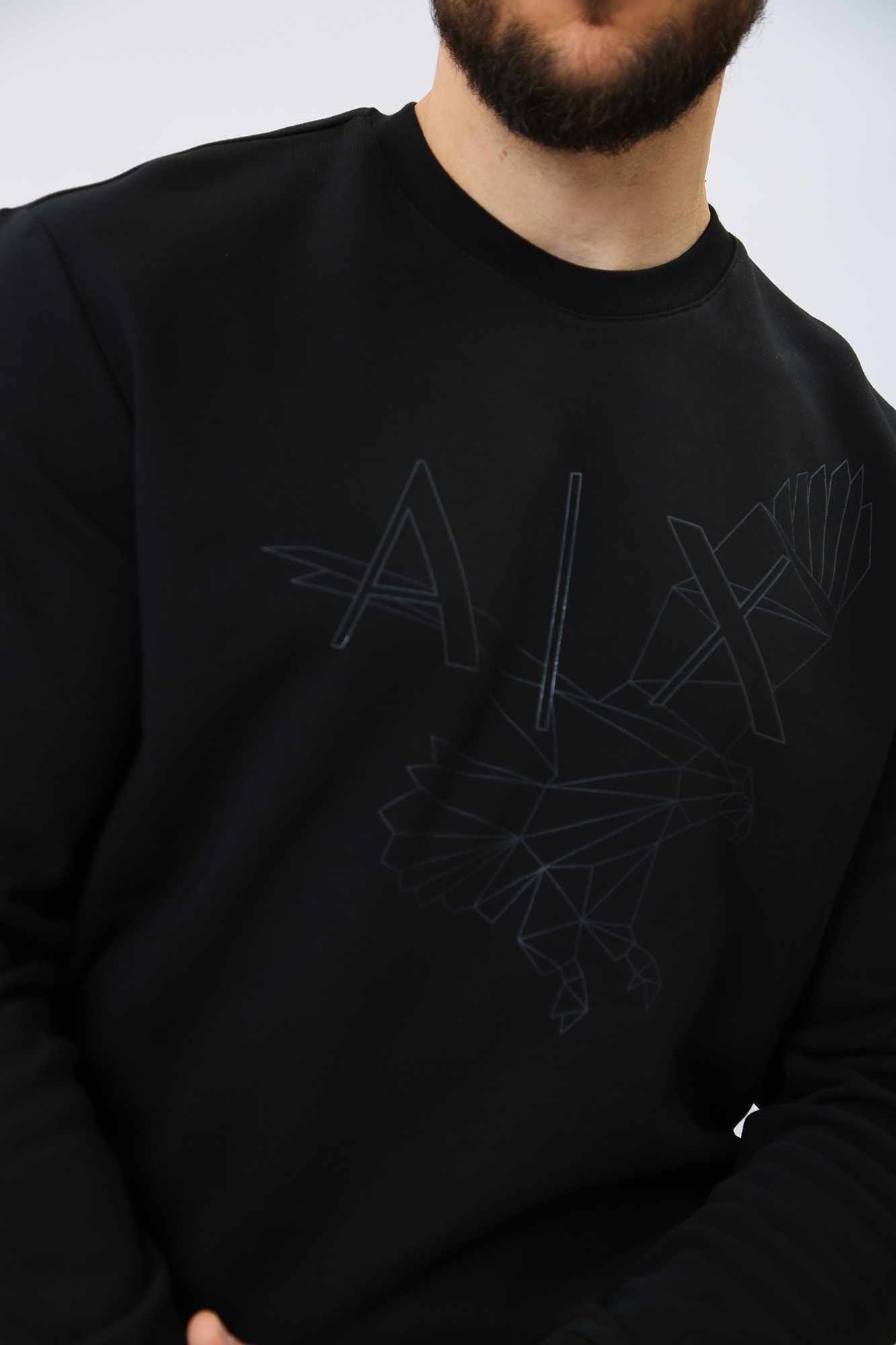 3RZMAQ_ZJTDZ Свитшот Armani Exchange Черный