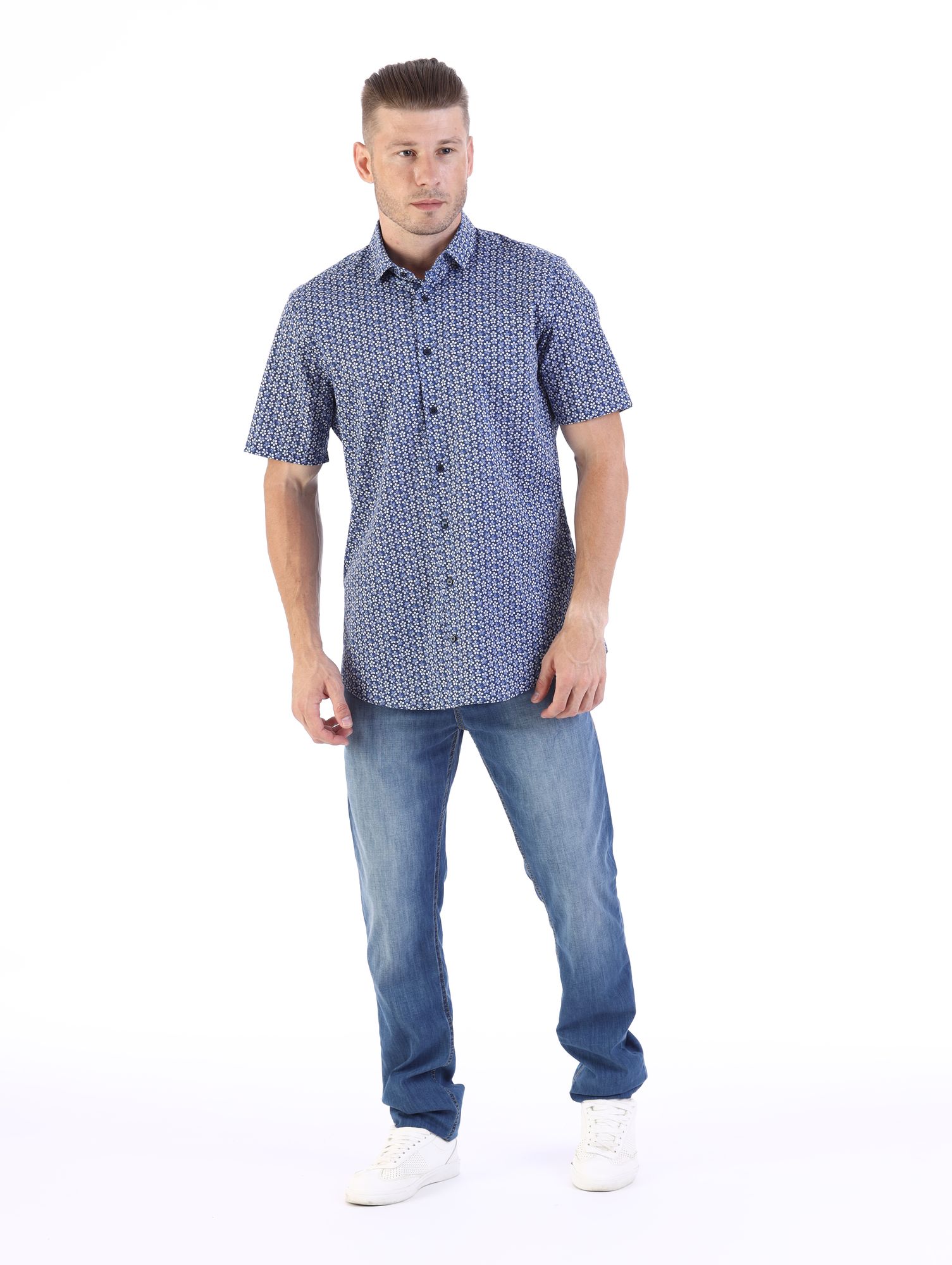 30014461_10006754 Сорочка Strellson Синий