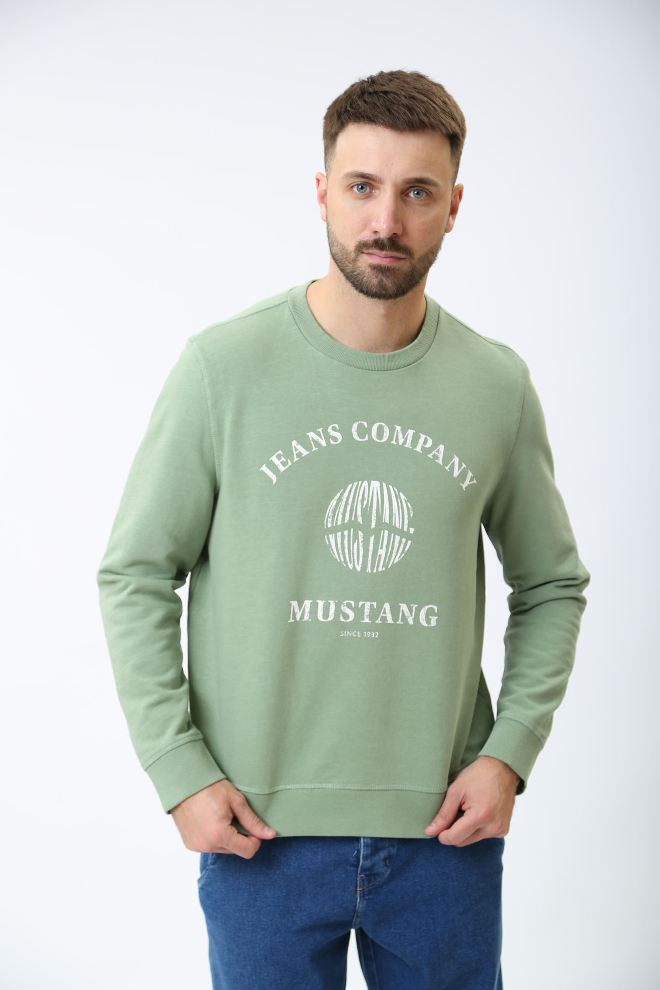 1014785 Толстовка Mustang Зеленый