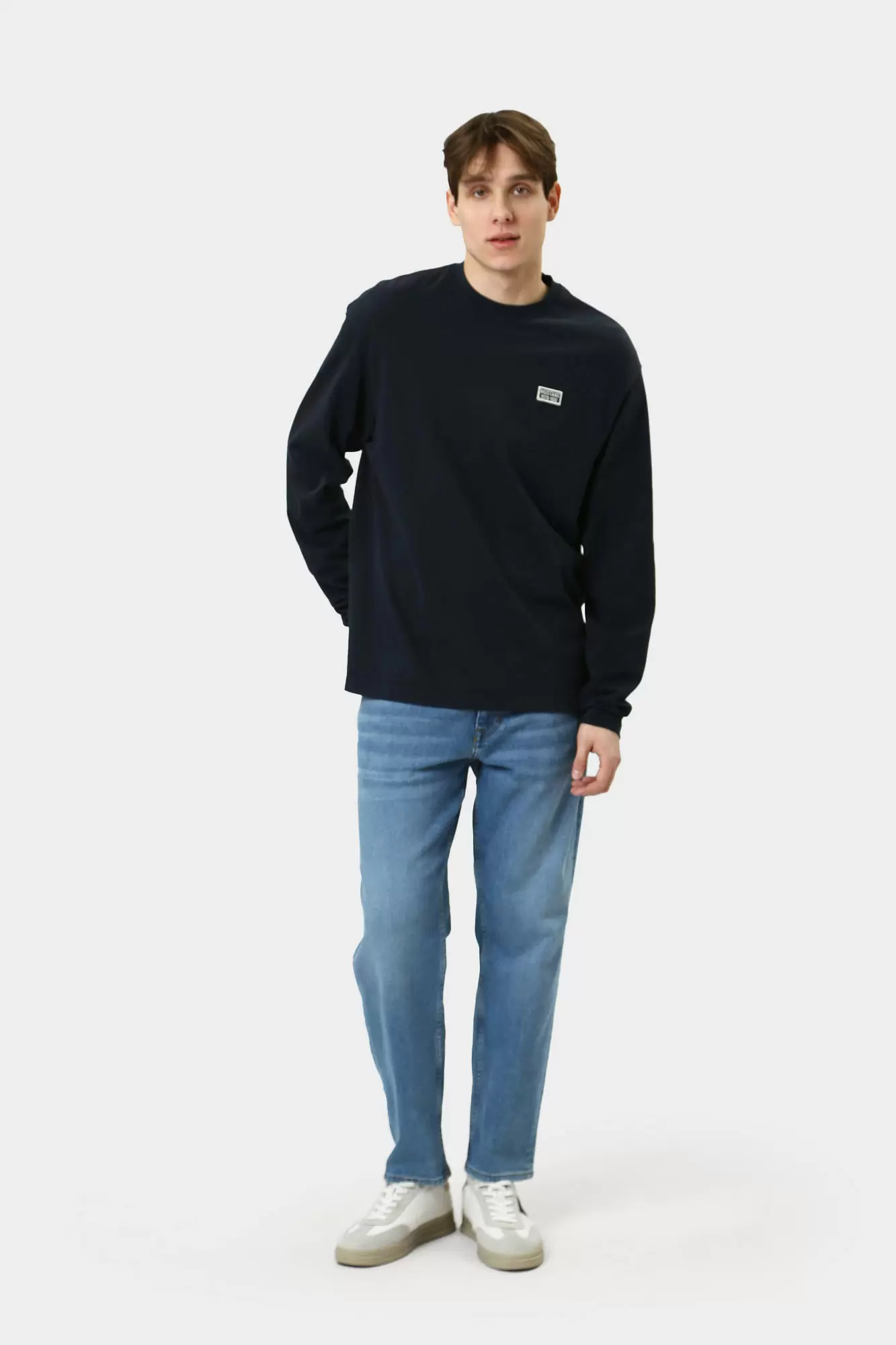 1015848 Лонгслив Mustang Синий