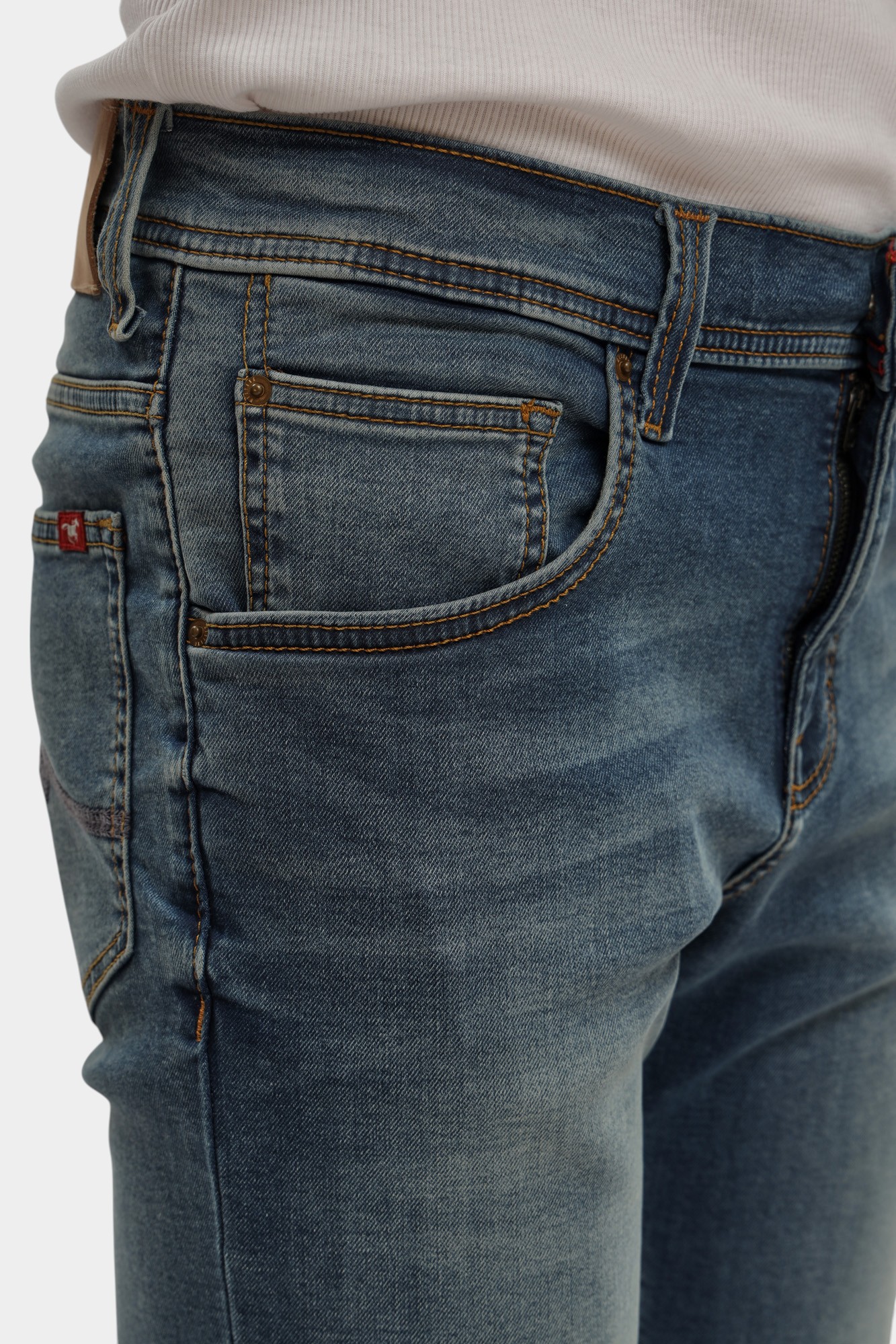 1016349-5000 Шорты джинсовые Mustang Синий