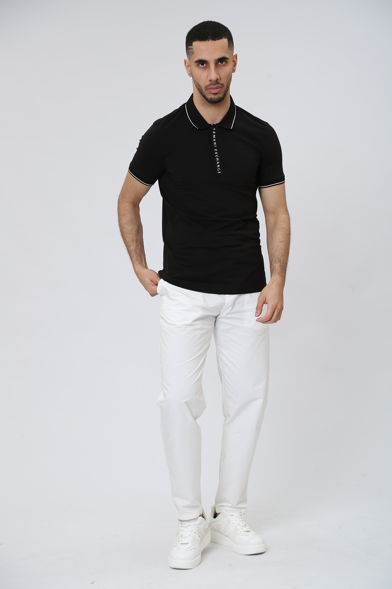 Поло Armani Exchange Черный