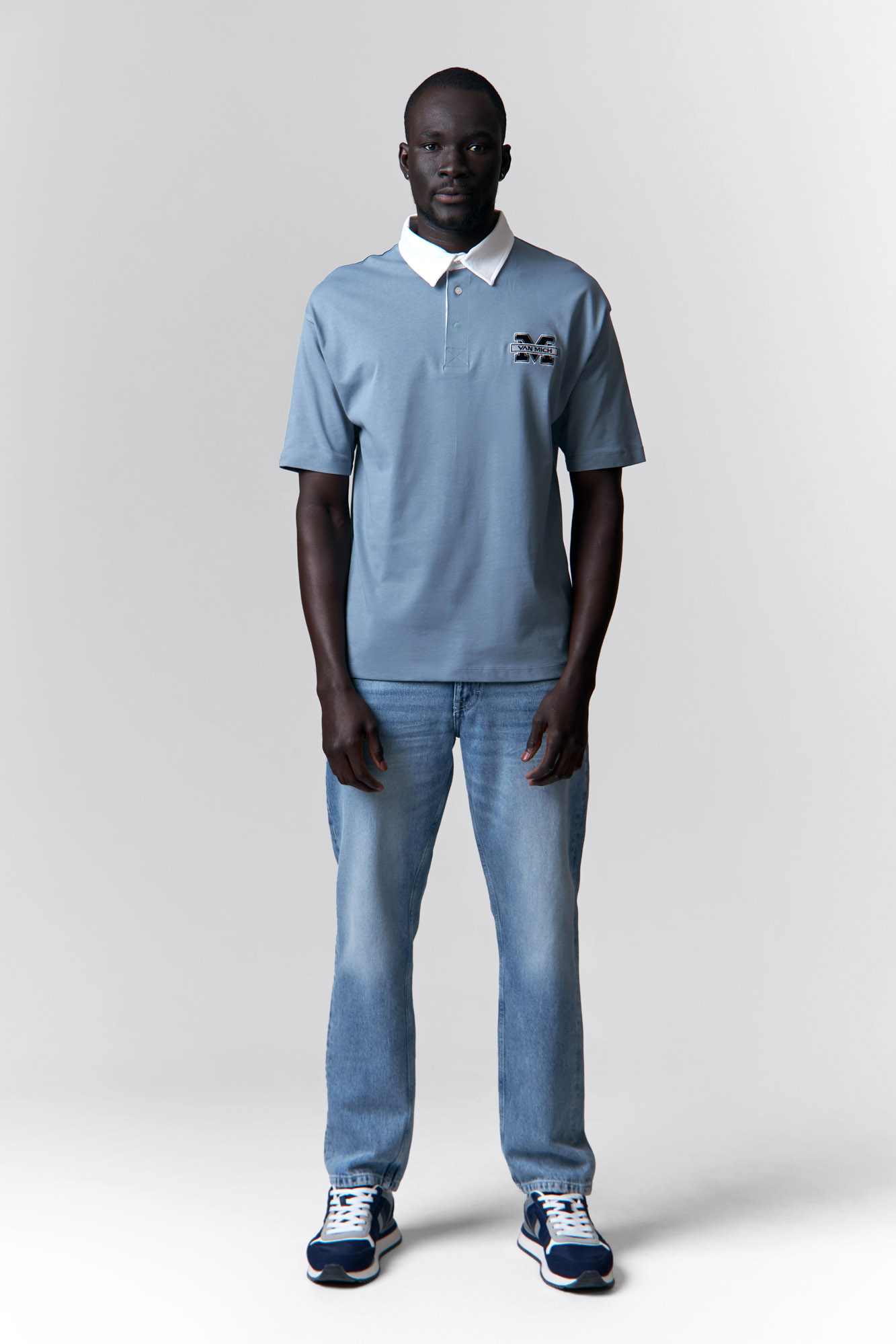 VM-ERK-22-402 Поло Van Mich Серый