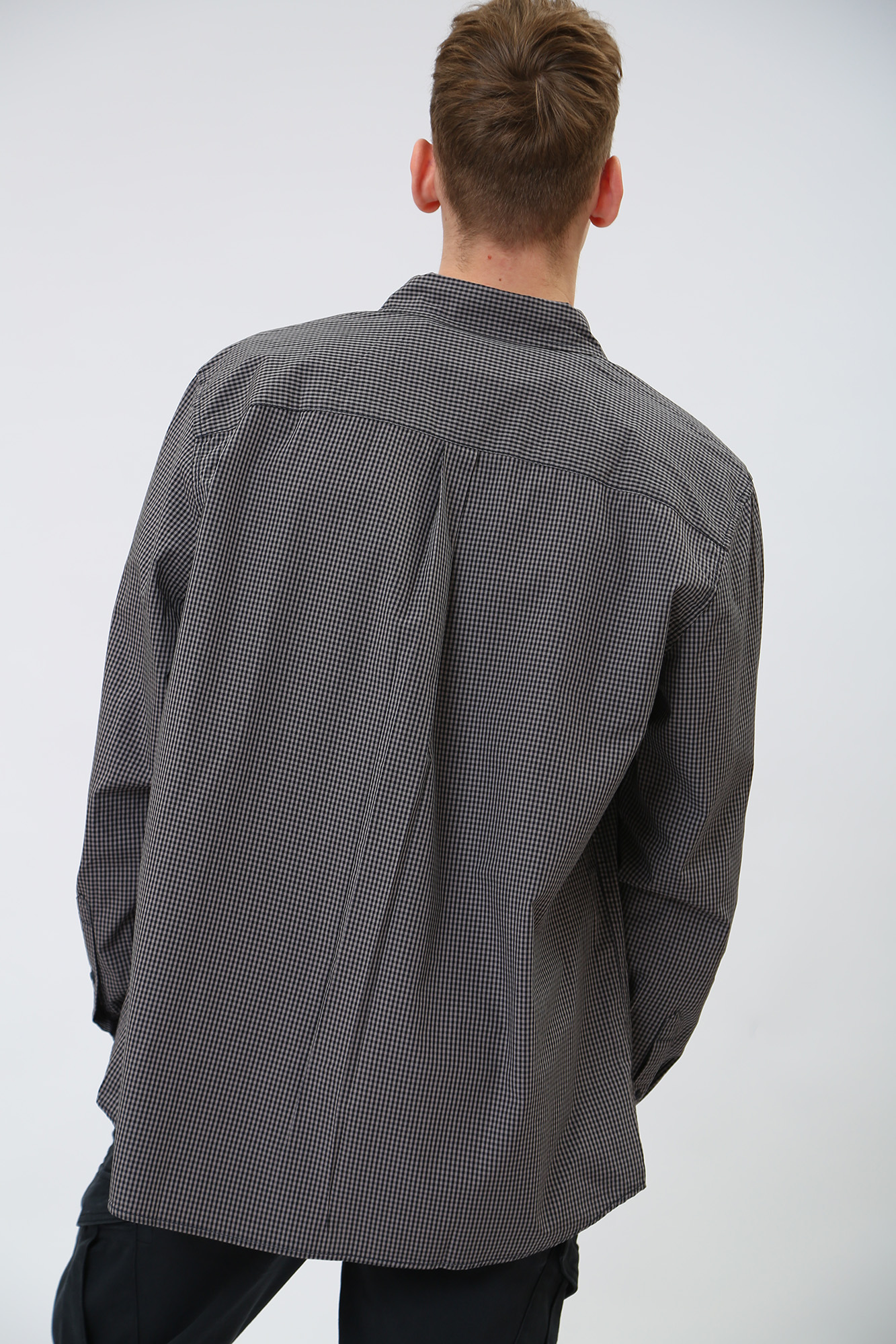 1012807 Рубашка с длинным рукавом Mustang Серый