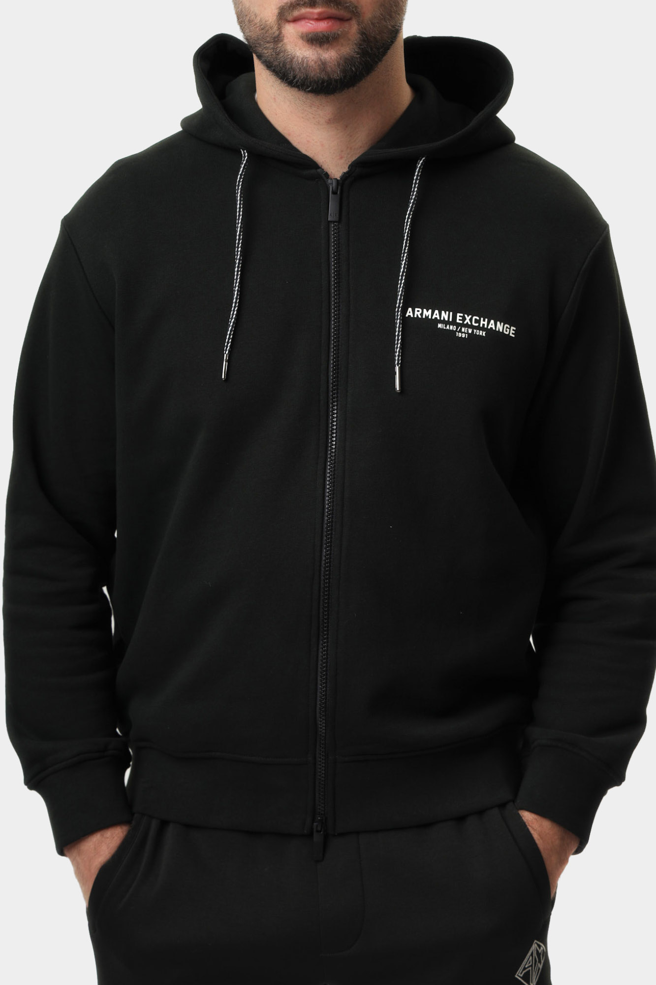 XM000223_AF12656 Толстовка с капюшоном Armani Exchange Черный