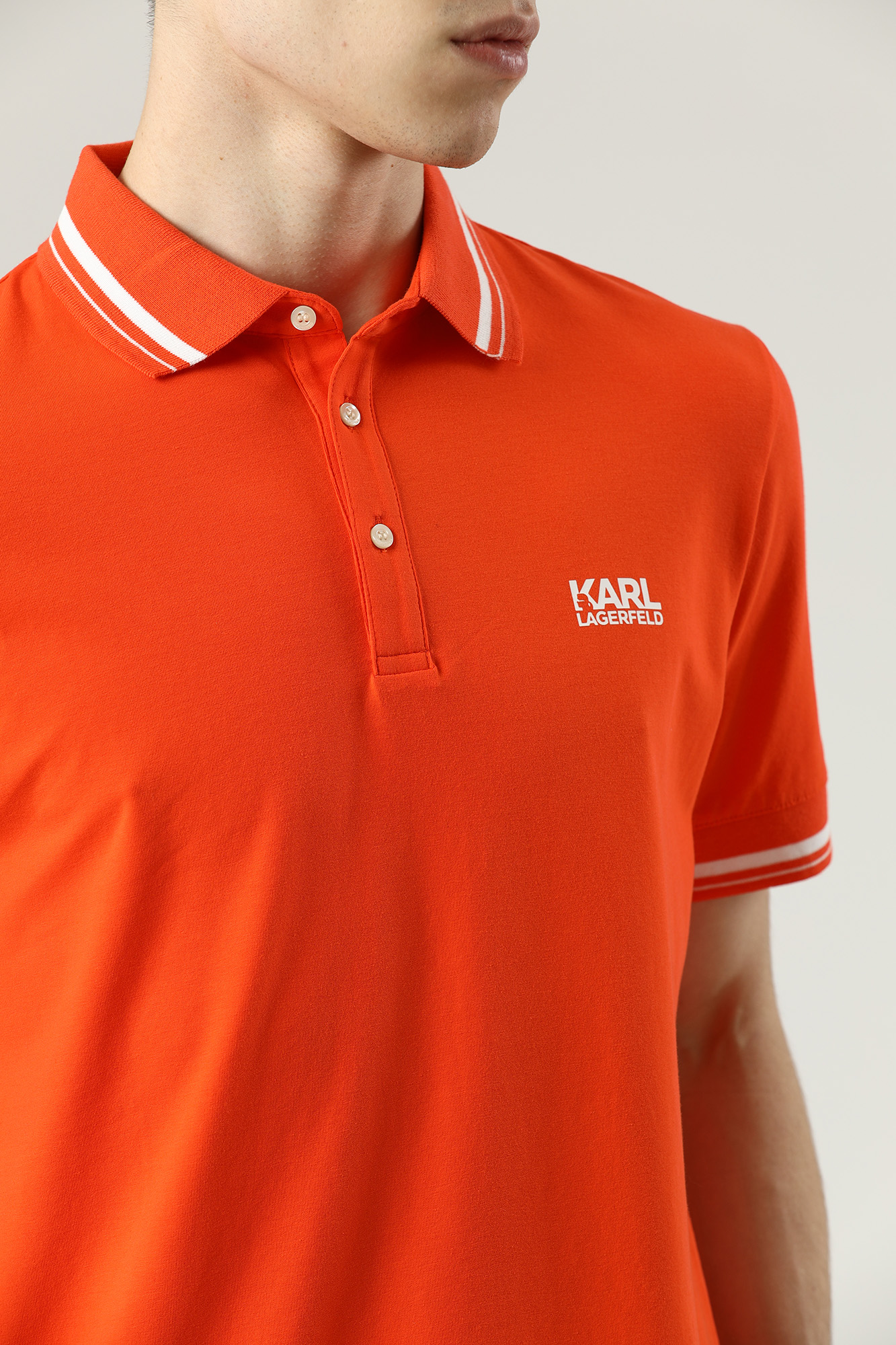 521221_745083 Поло Karl Lagerfeld Оранжевый