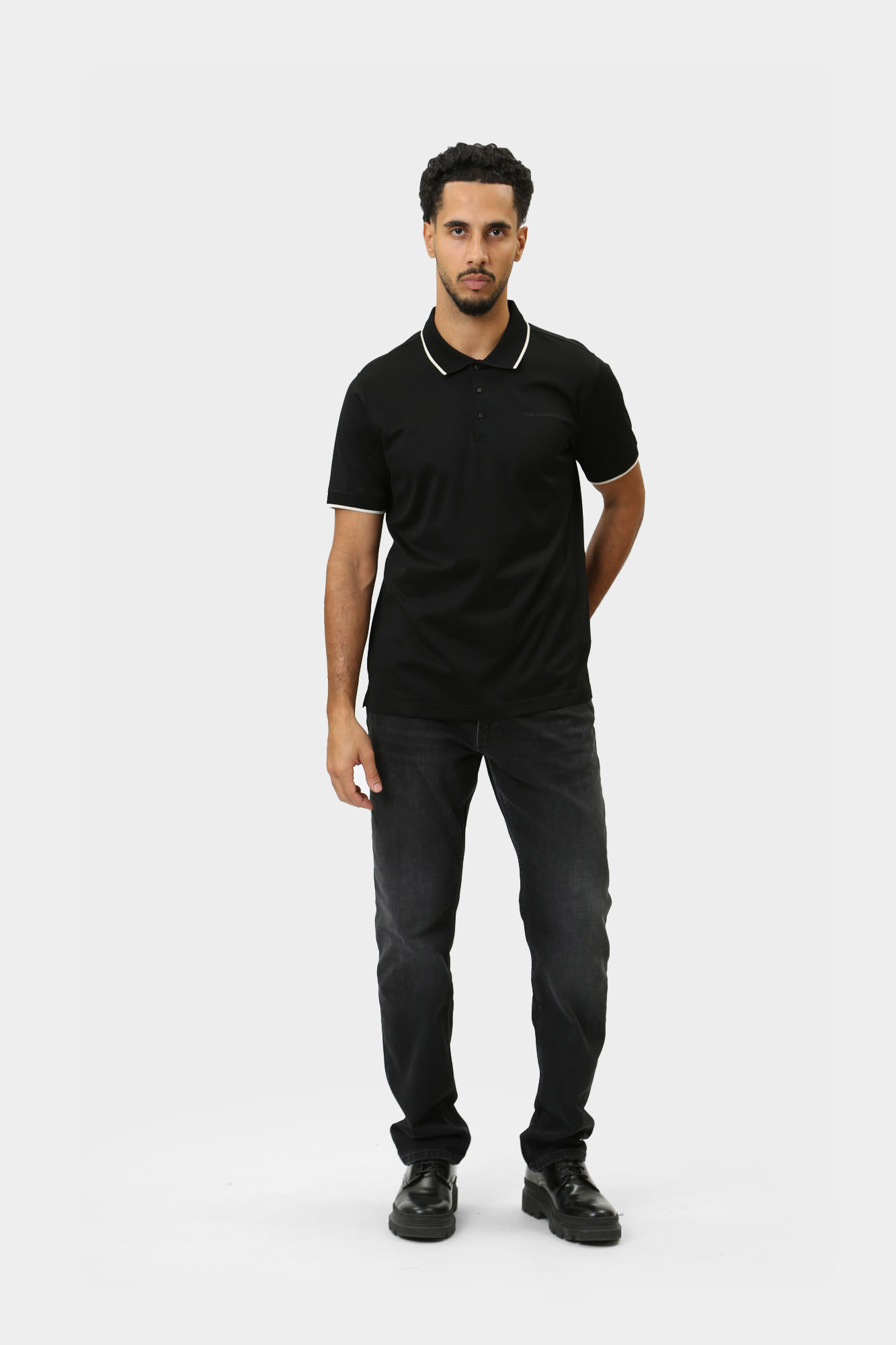 544200_745007 Поло Karl Lagerfeld Черный