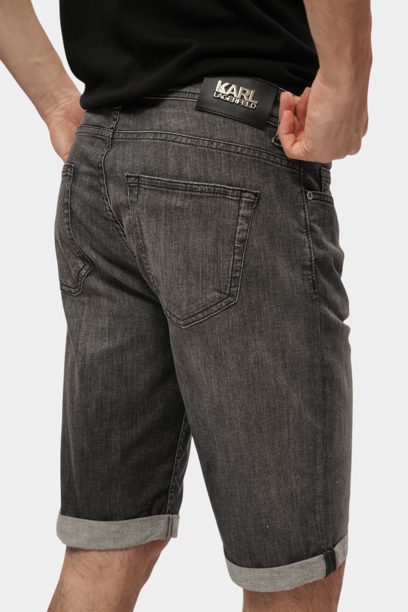 552833_265820 Шорты джинсовые Karl Lagerfeld Черный