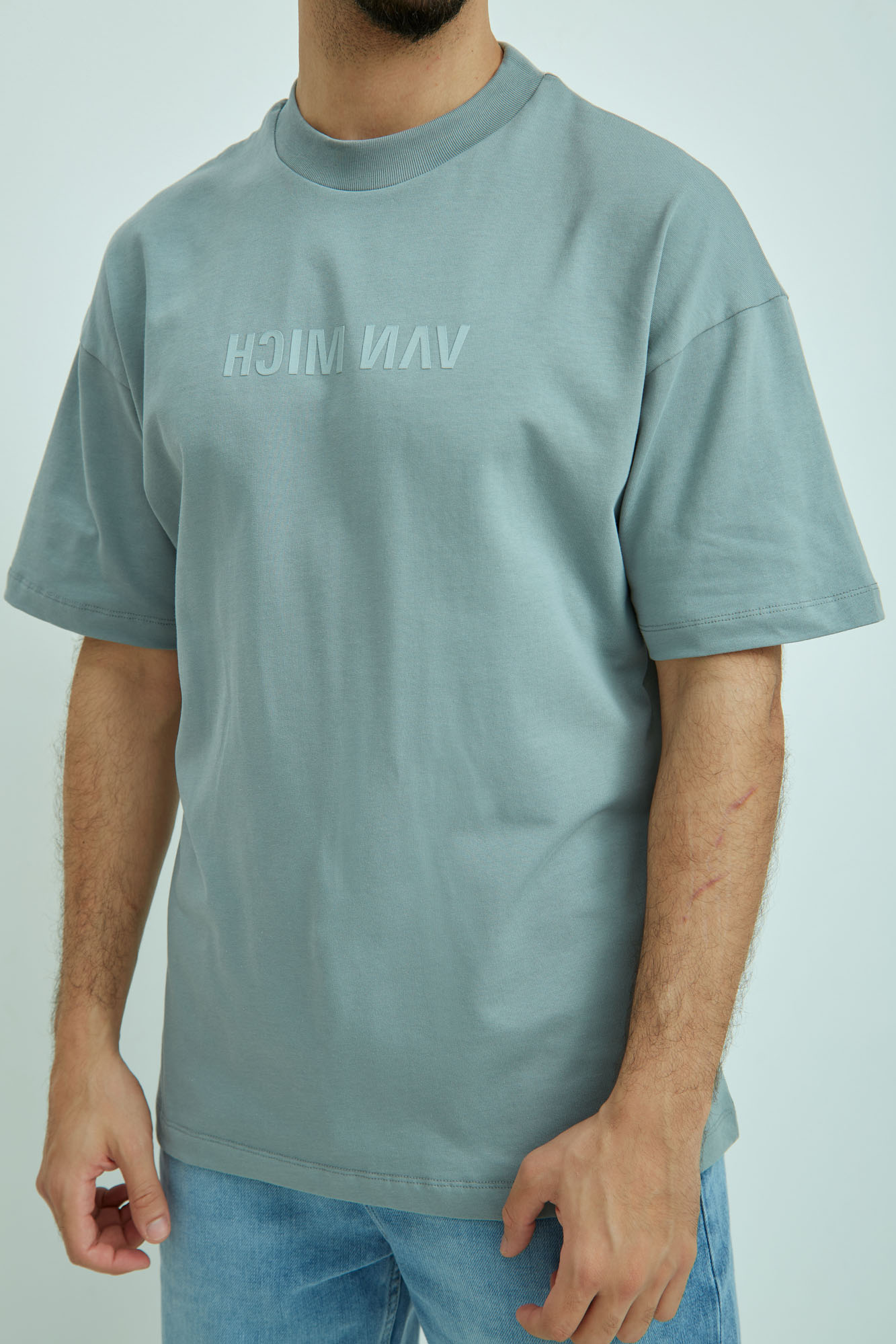 VM-ERK-22-066 Футболка Van Mich Голубой