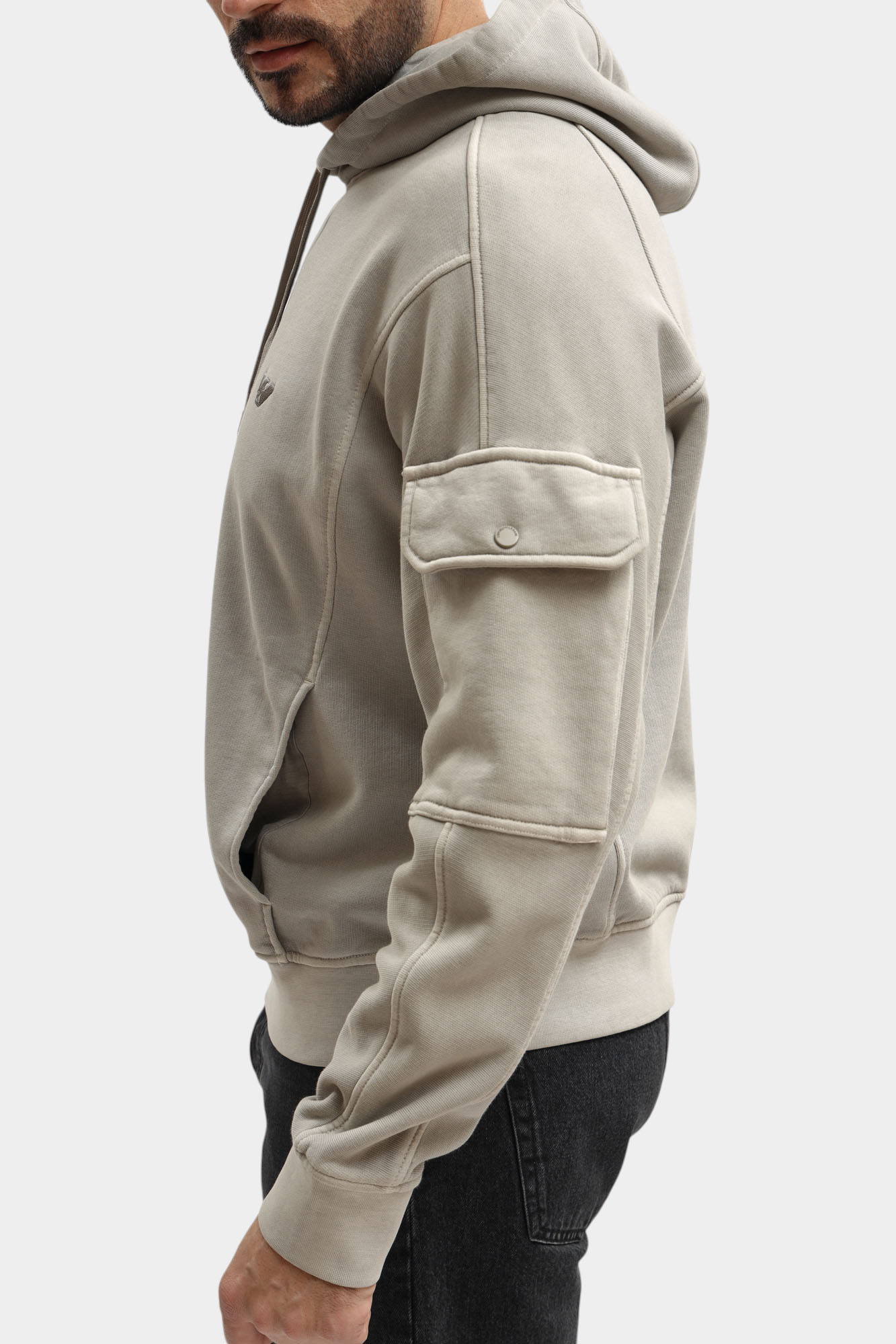 EM004863_AF13713 Худи Emporio Armani Серый