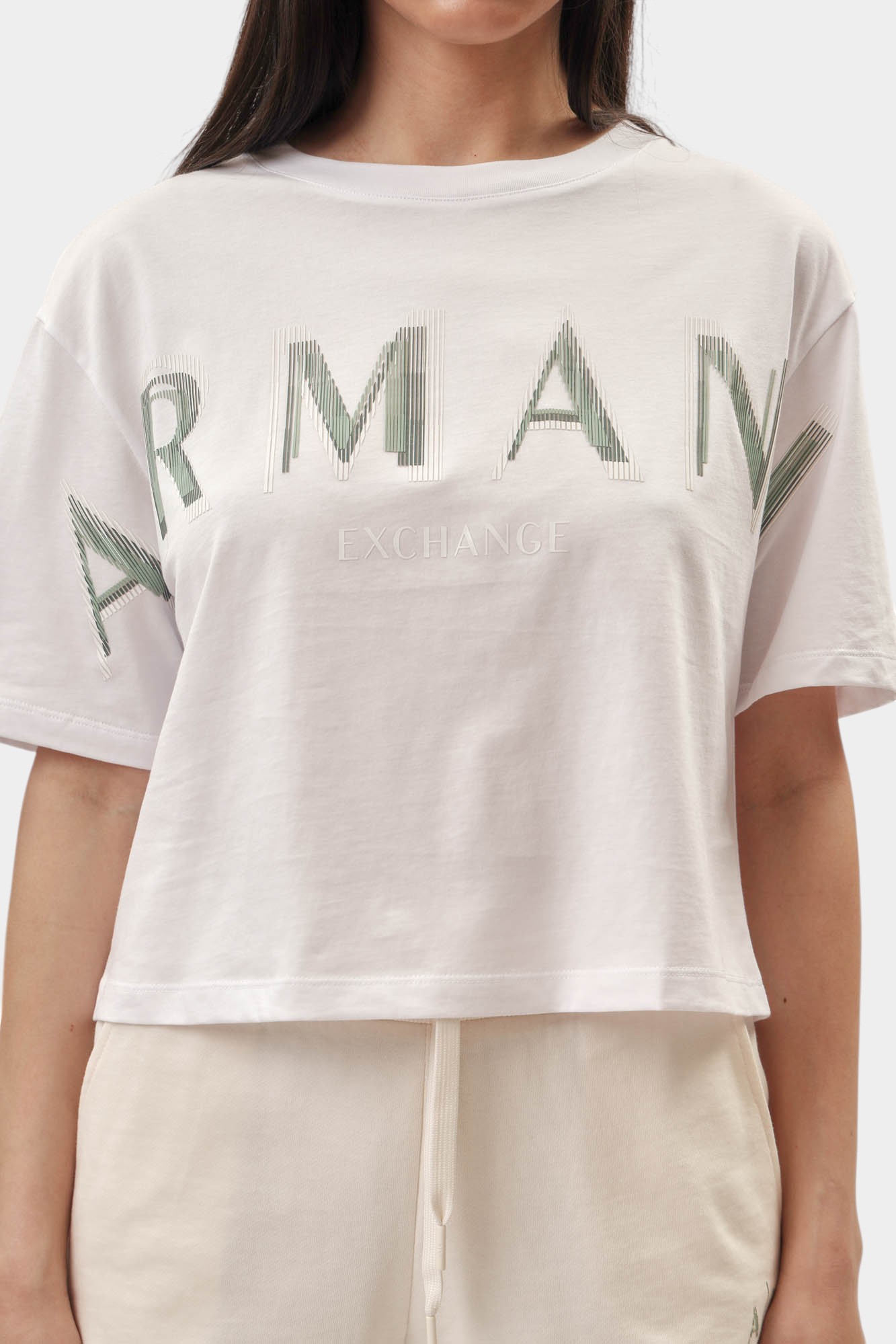 XW000520_AF10359 кроп-топ armani exchange