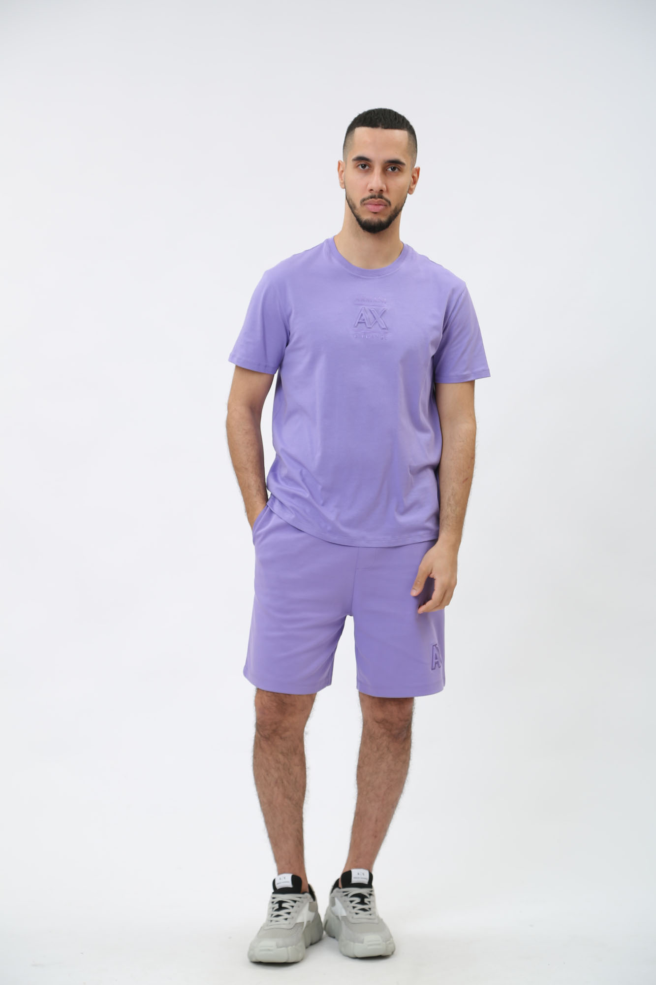 3DZSAC_ZJMAZ Шорты трикотажные Armani Exchange Фиолетовый