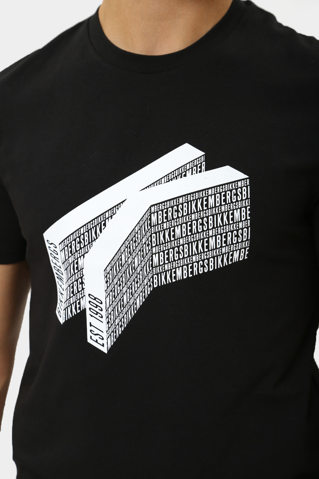 PBMT0248 Футболка Bikkembergs Черный