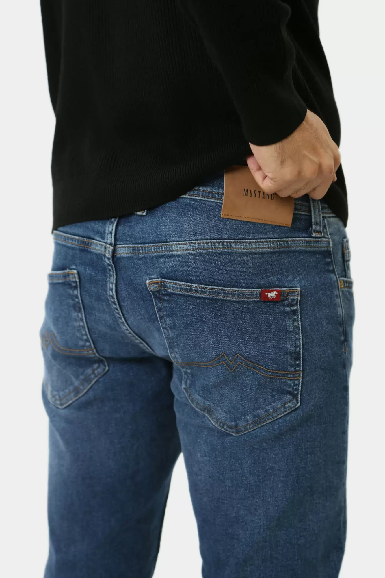 1015865-5000 Брюки джинсовые Mustang Синий